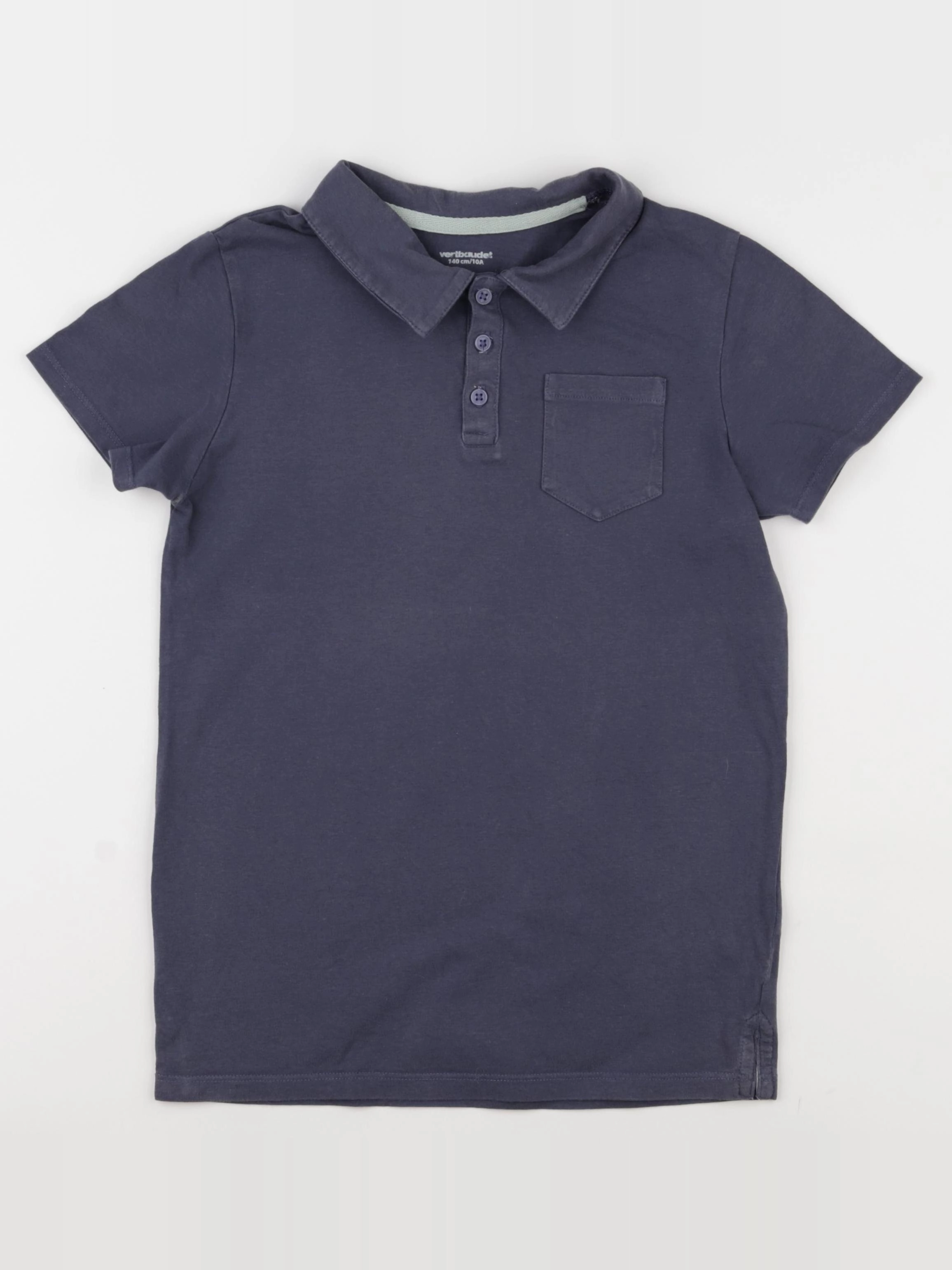 Vertbaudet - polo bleu - 10 ans