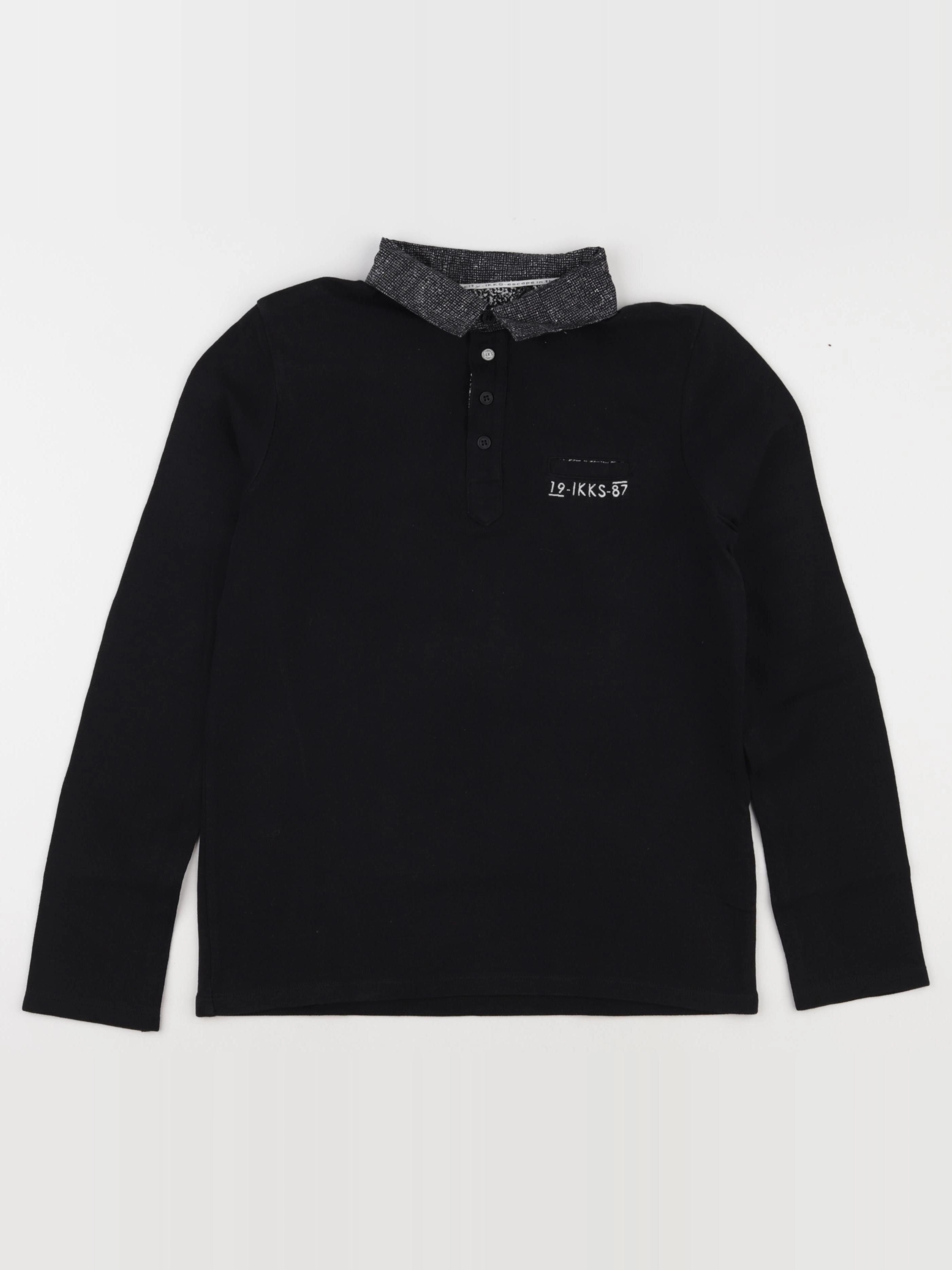 IKKS - polo noir - 10 ans