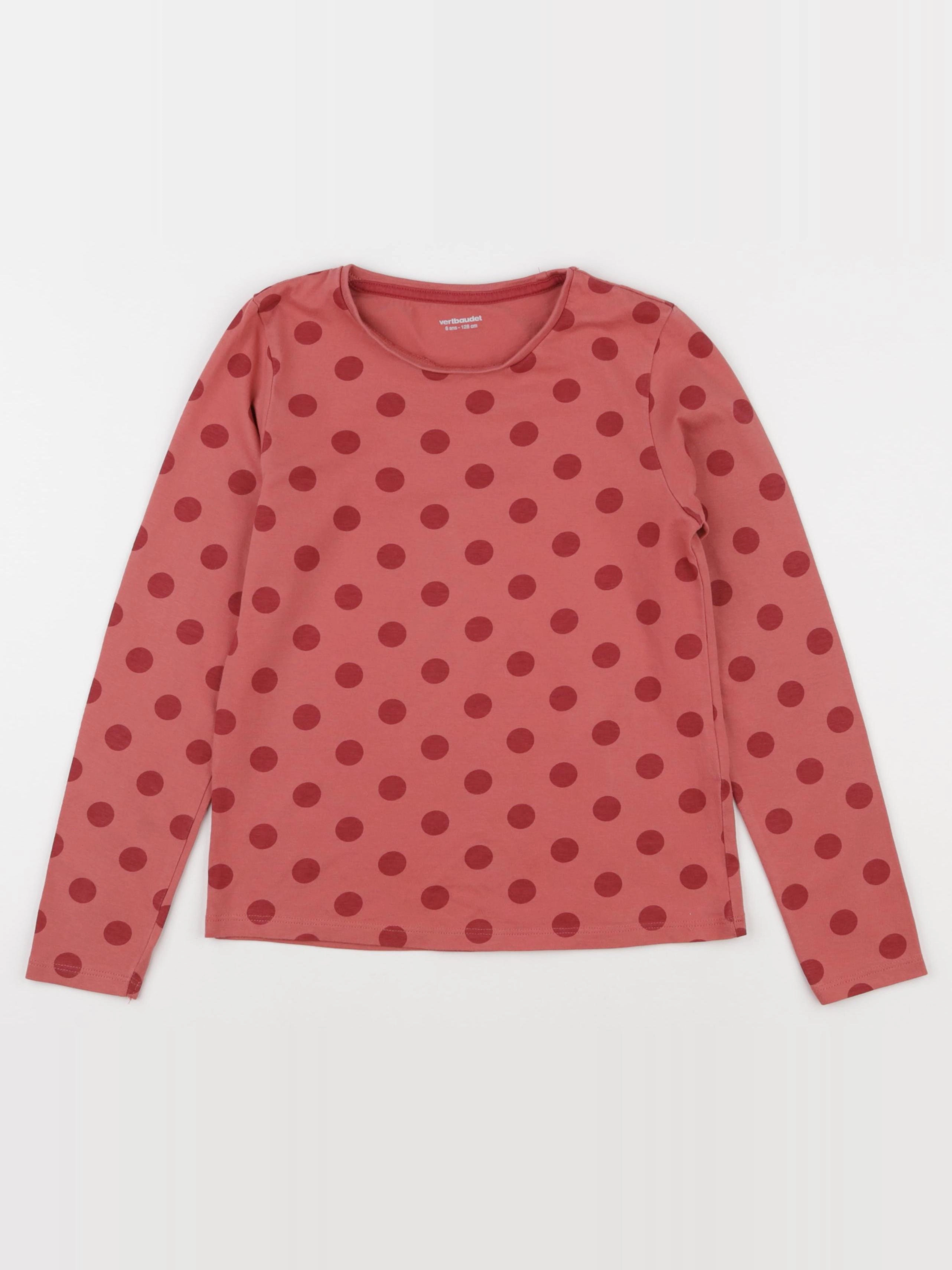 Vertbaudet - tee-shirt rose - 8 ans