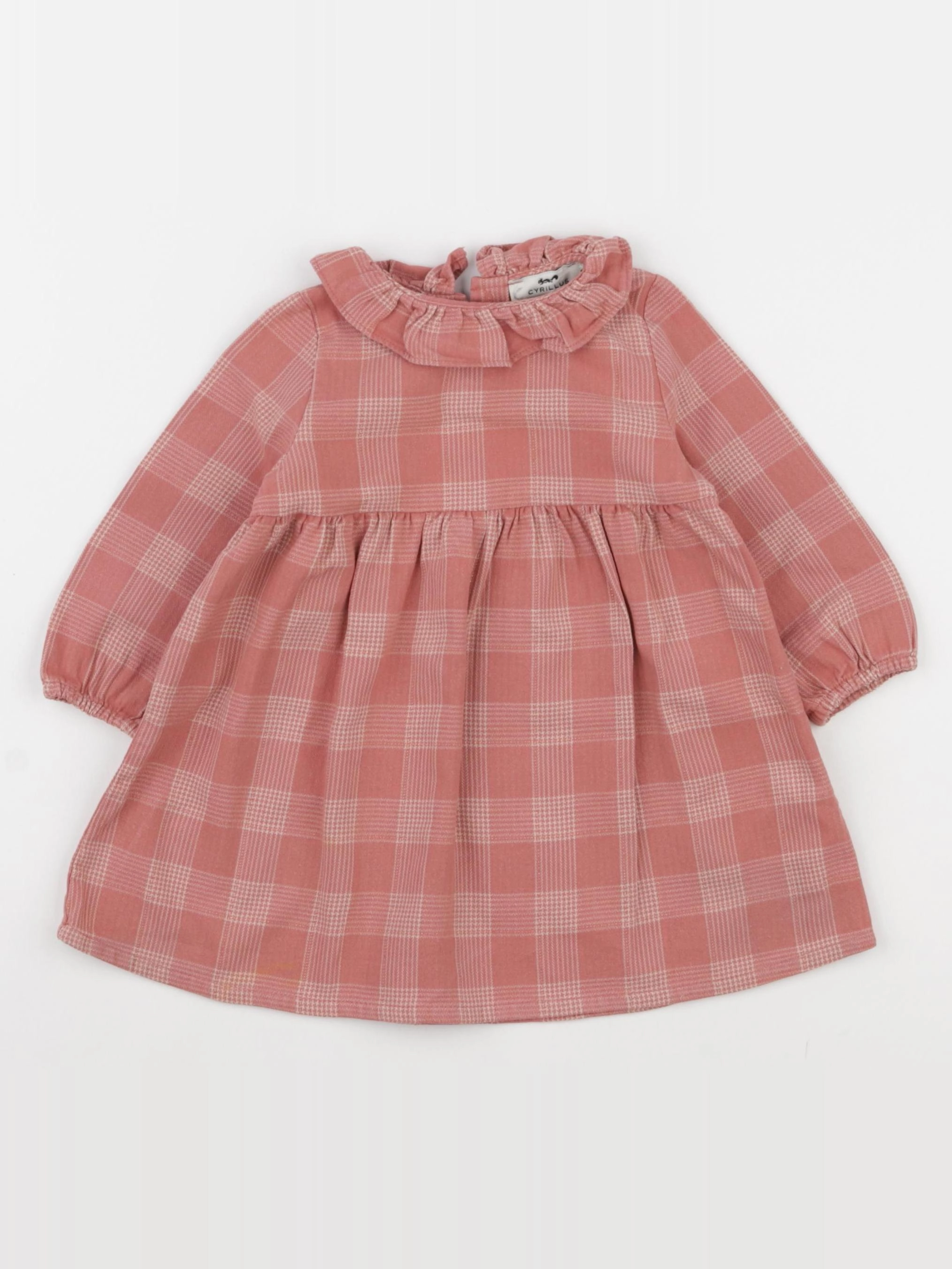 Cyrillus - robe rose - 9 mois