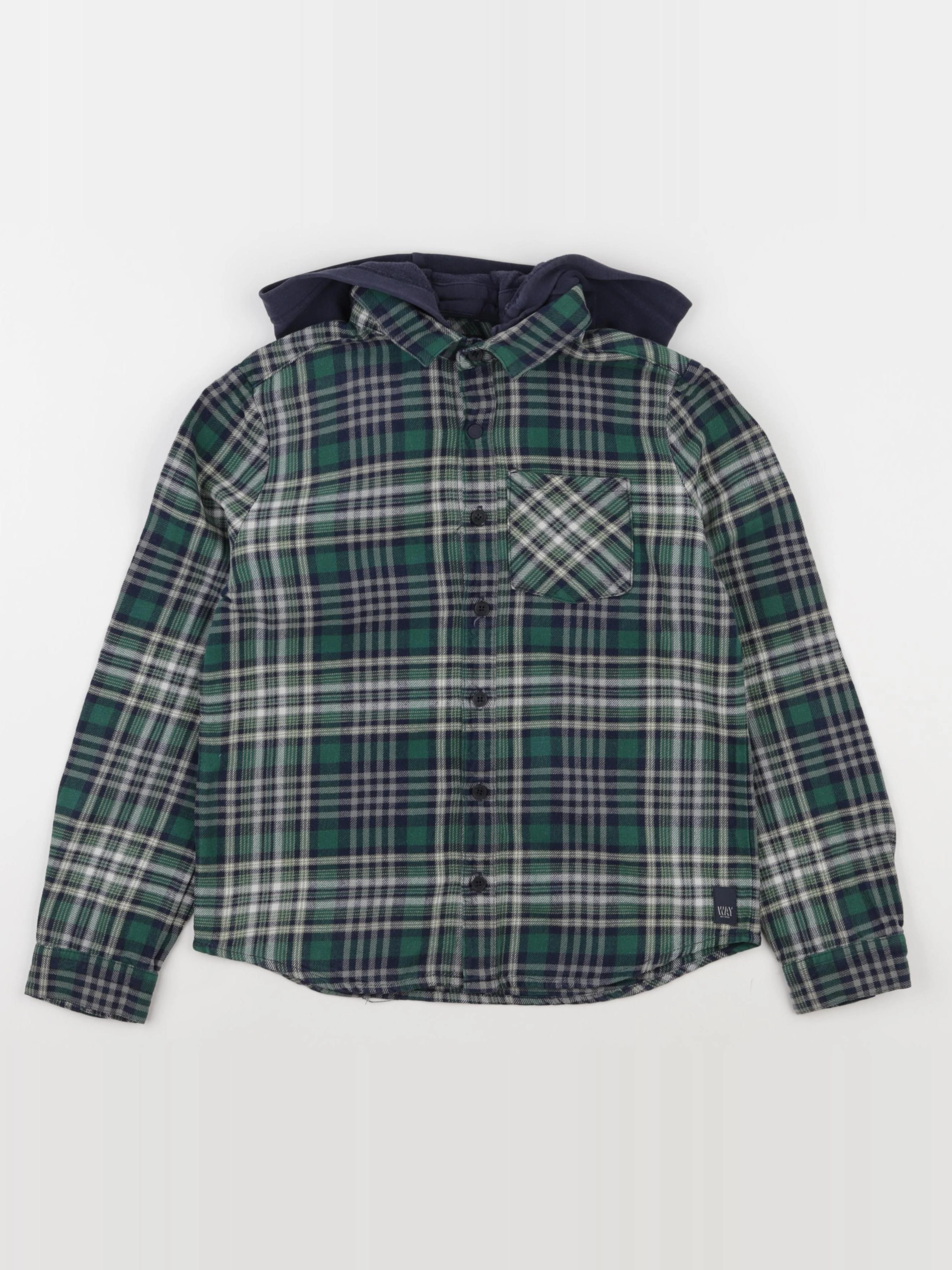 IKKS - chemise bleu, vert - 10 ans