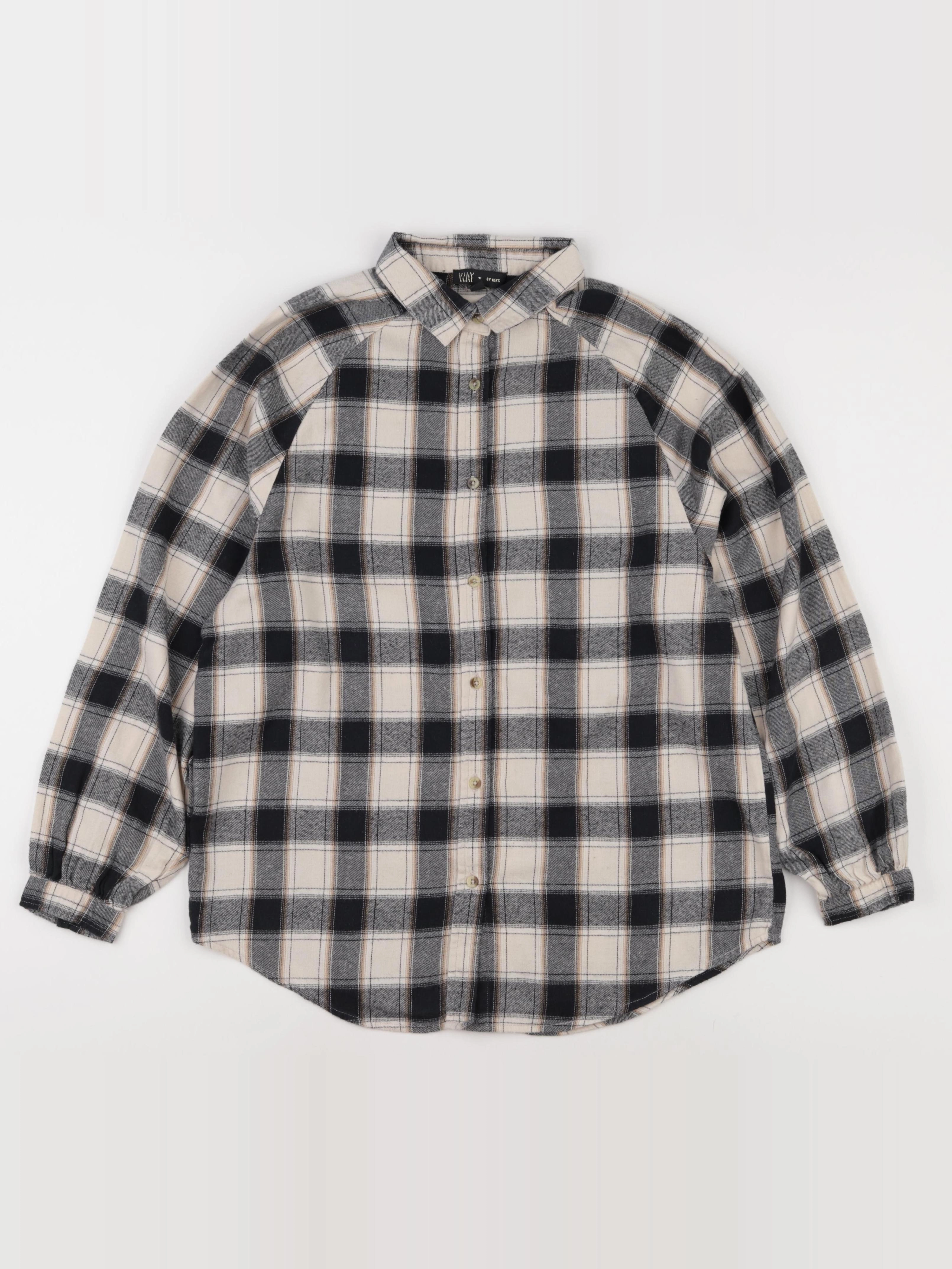 IKKS - blouse gris, beige - 12 ans