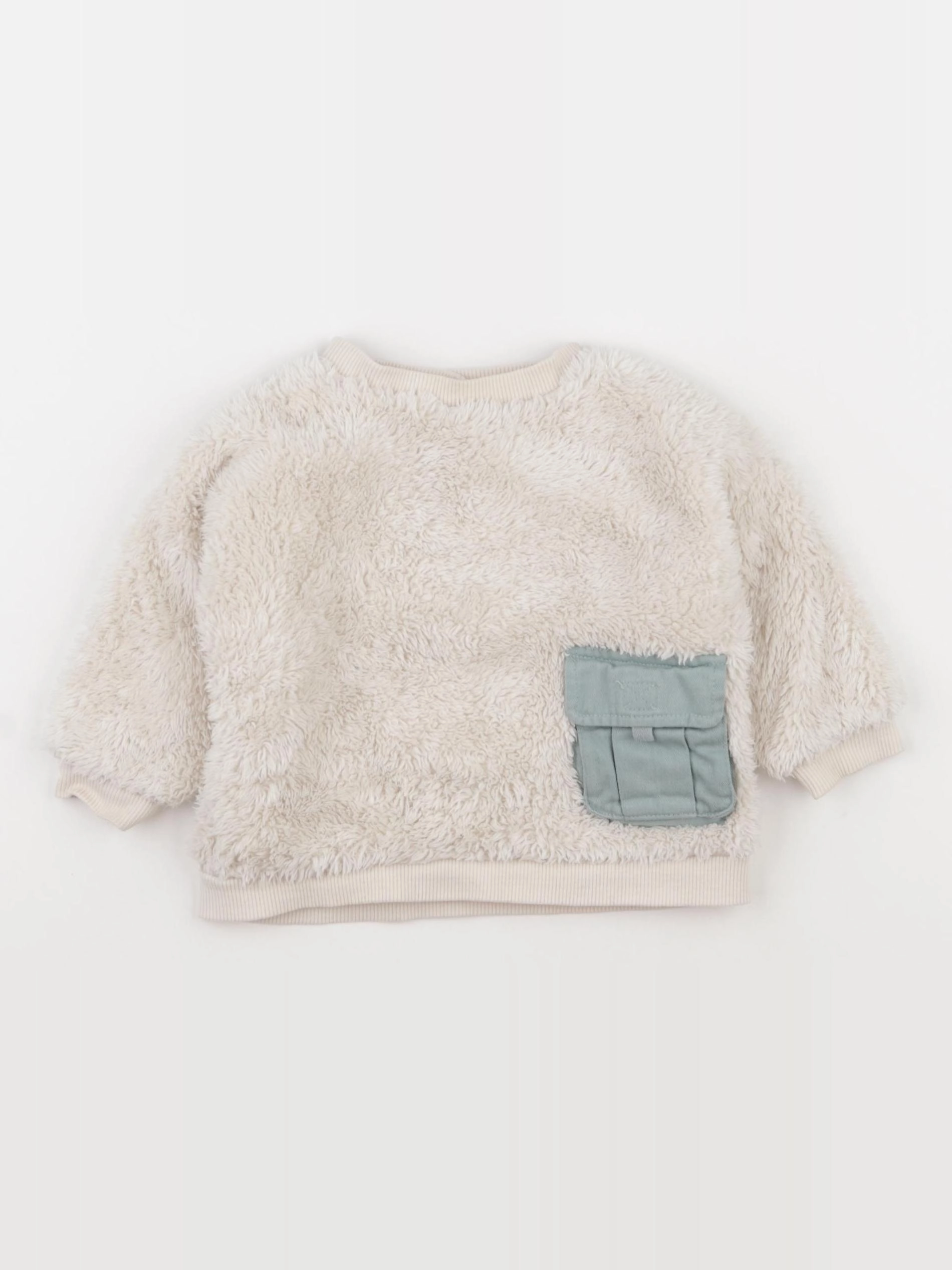Vertbaudet - pull beige - 6 mois