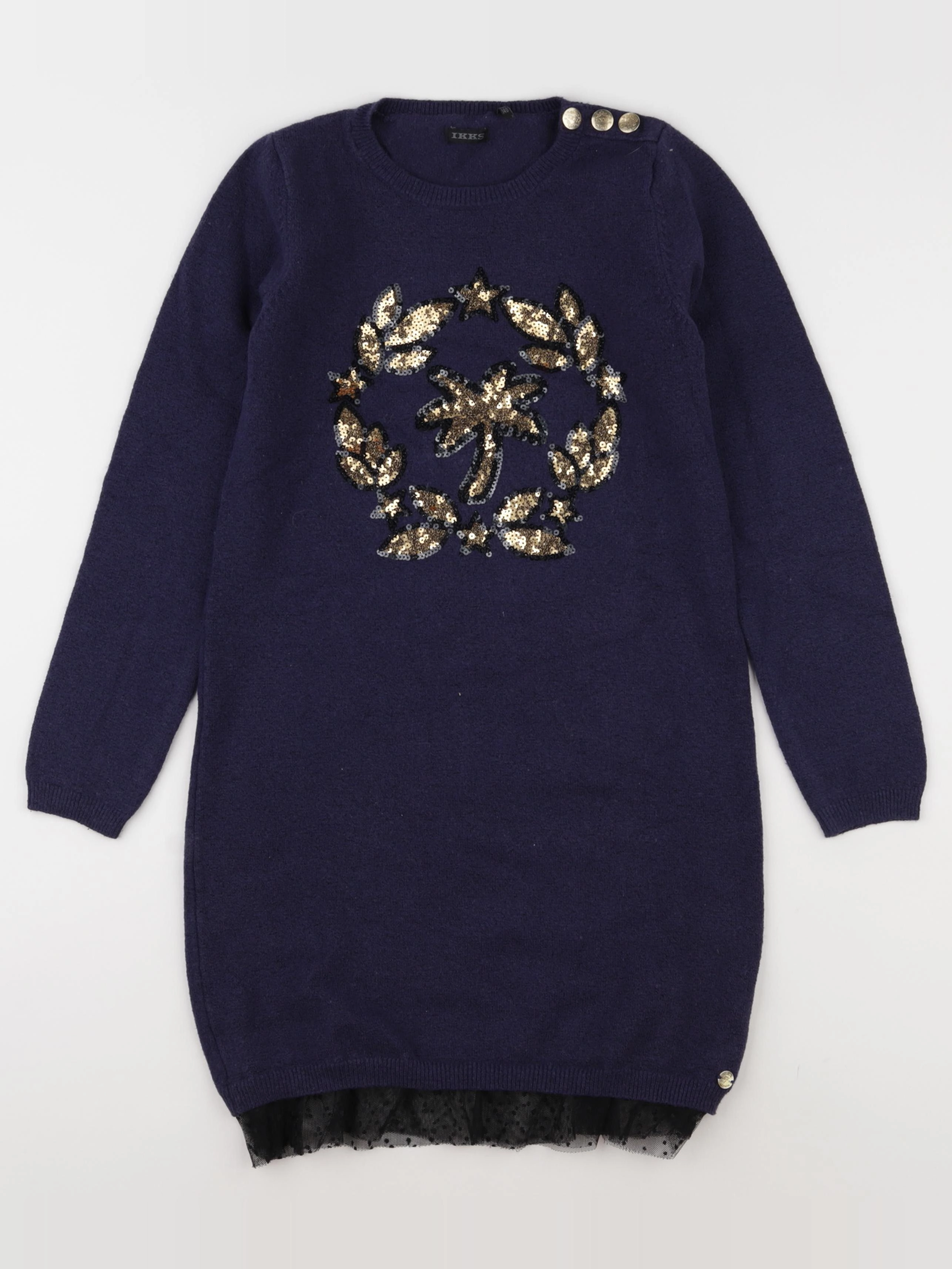 IKKS - robe bleu - 10 ans