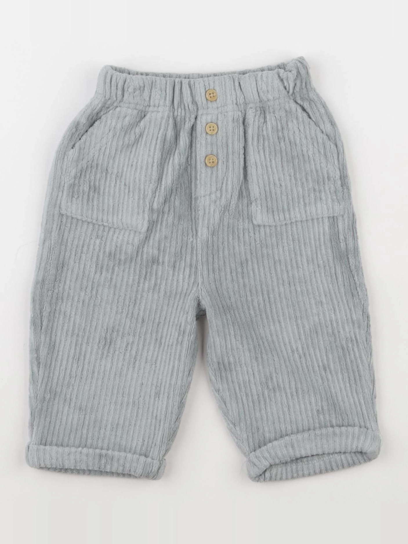 Vertbaudet - pantalon vert - 6 mois
