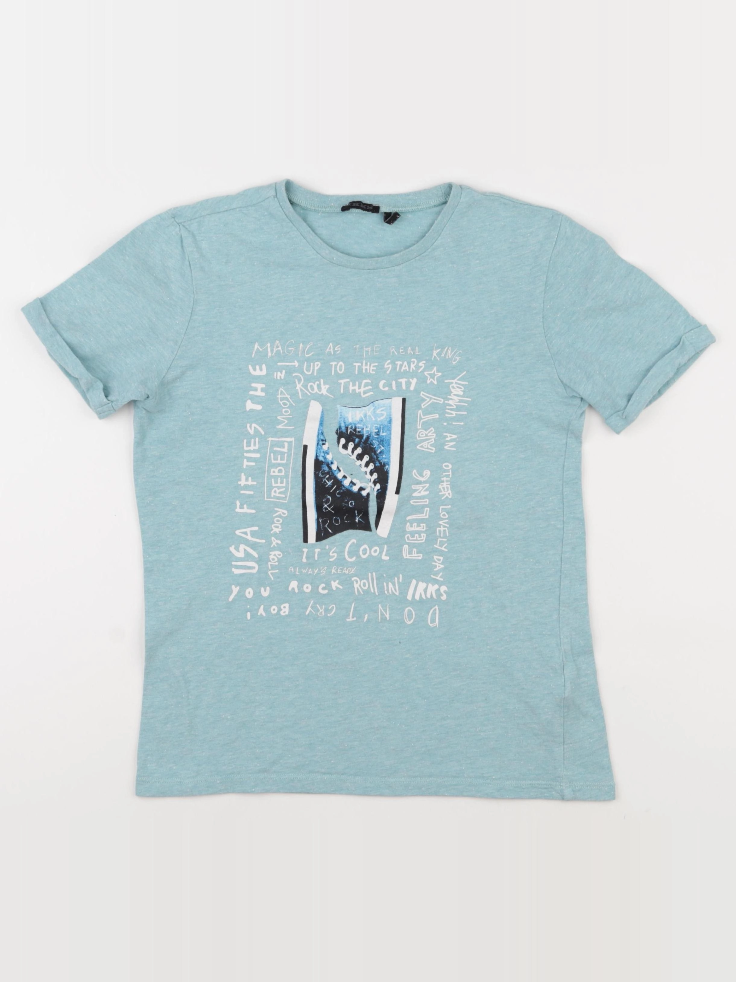 IKKS - tee-shirt vert - 10 ans
