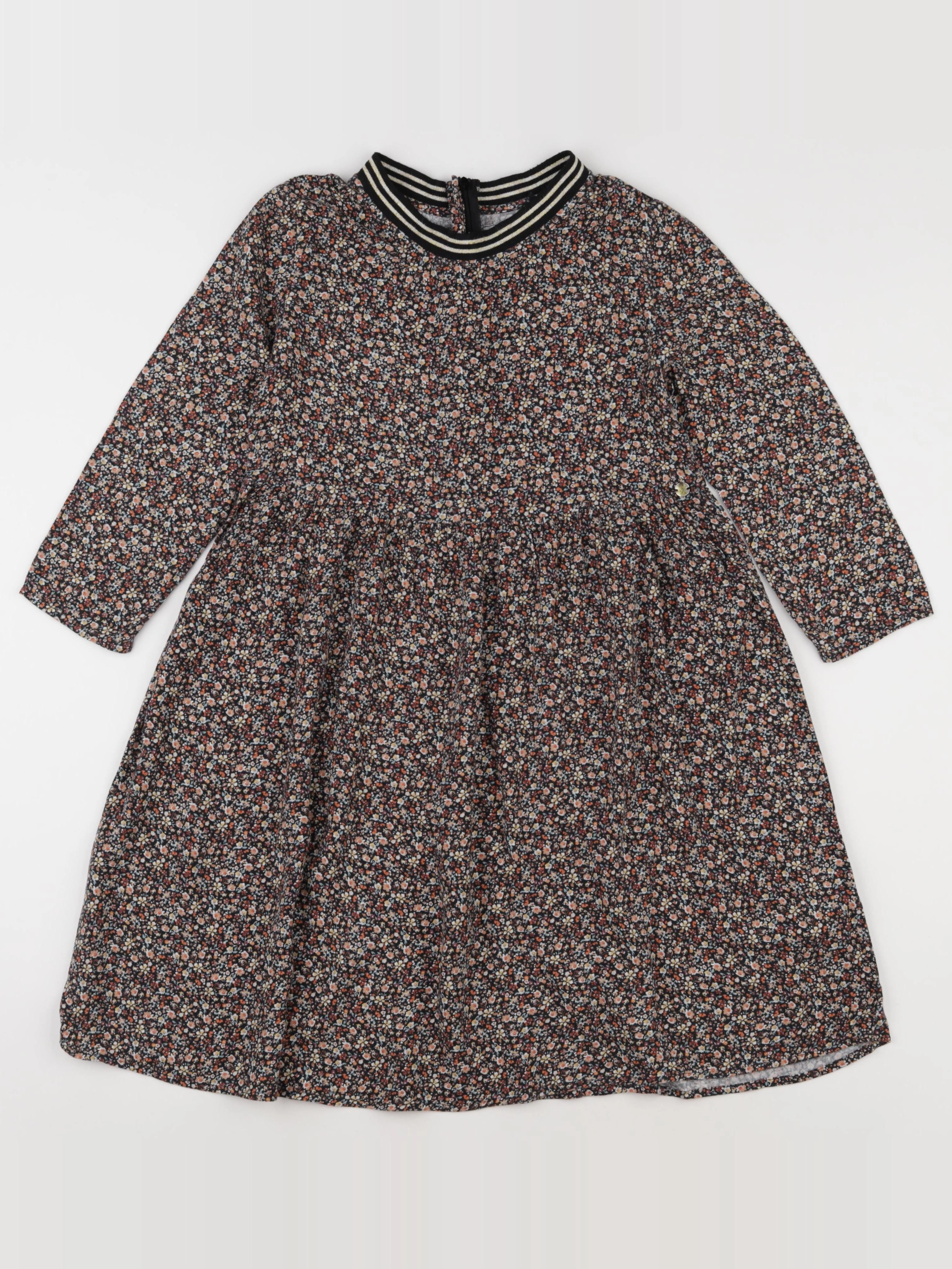 IKKS - robe marron, noir - 12 ans