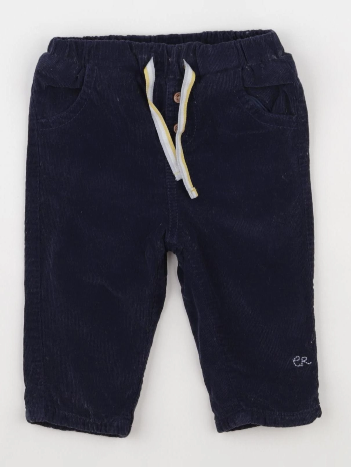 Cadet Rousselle - pantalon doublé bleu - 6 mois