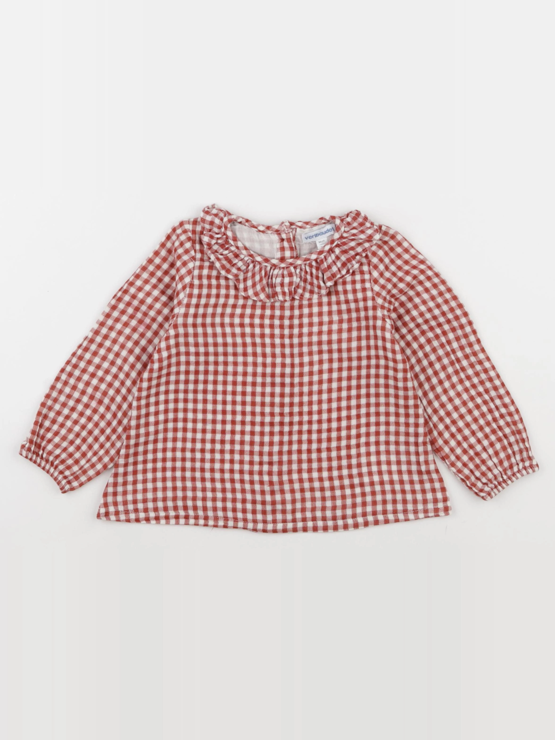 Vertbaudet - blouse beige, orange - 3 ans