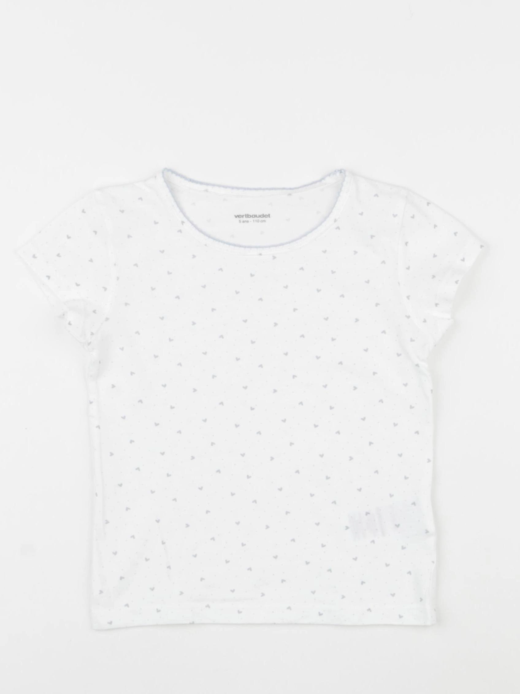 Vertbaudet - maillot de corps blanc - 5 ans