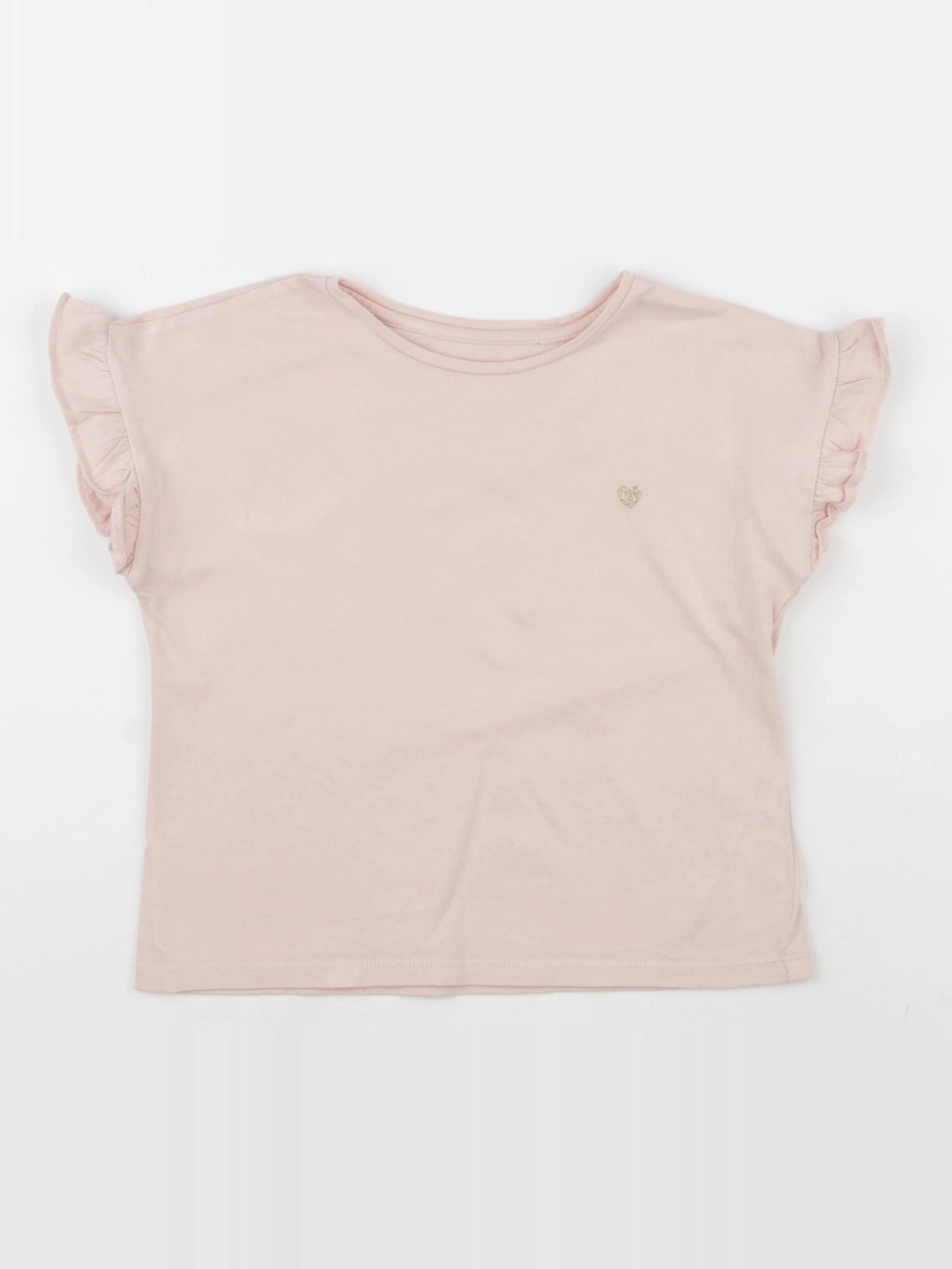 Vertbaudet - tee-shirt rose - 7 ans