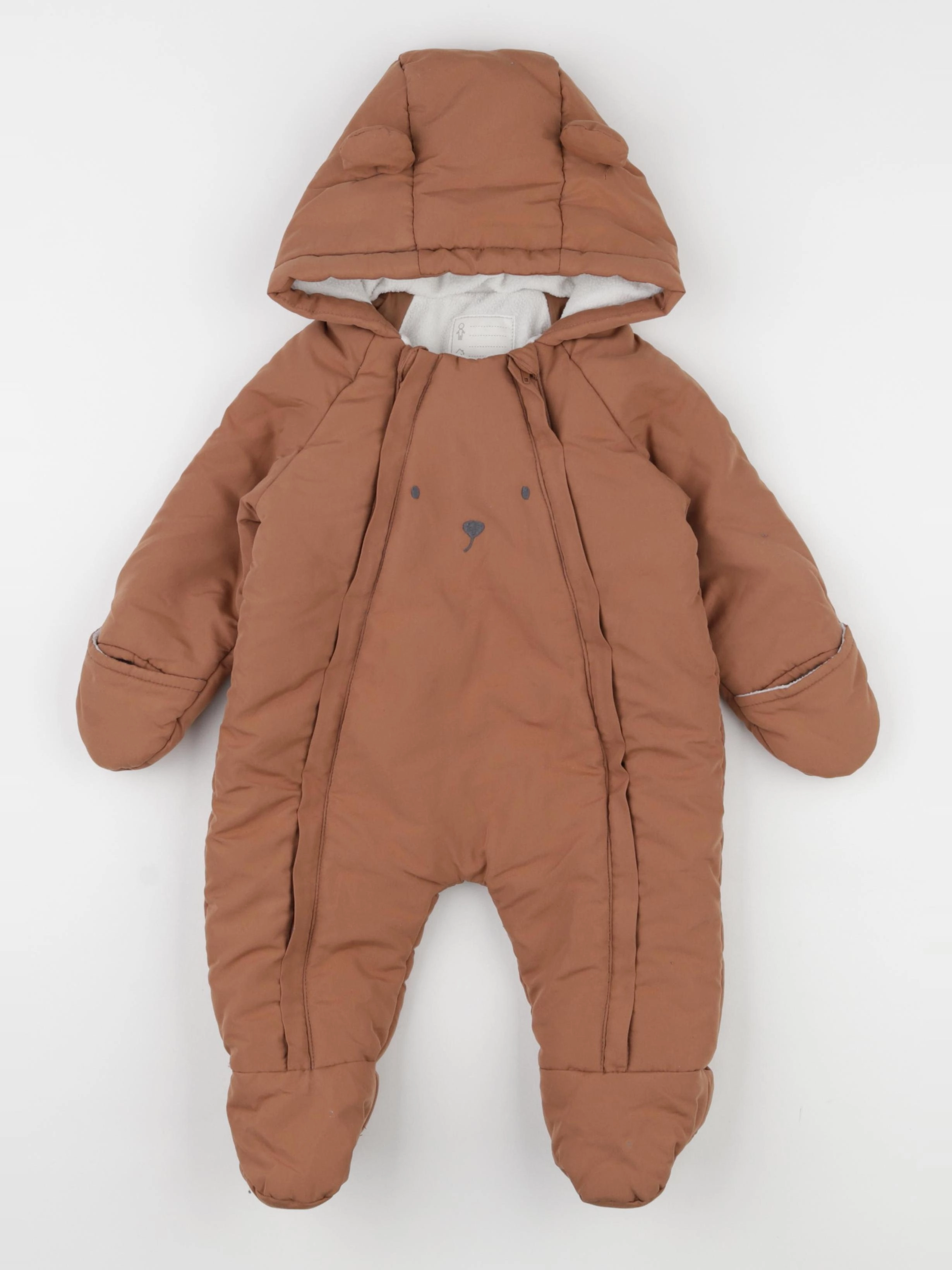 Vertbaudet - combi-pilote marron - 6 mois