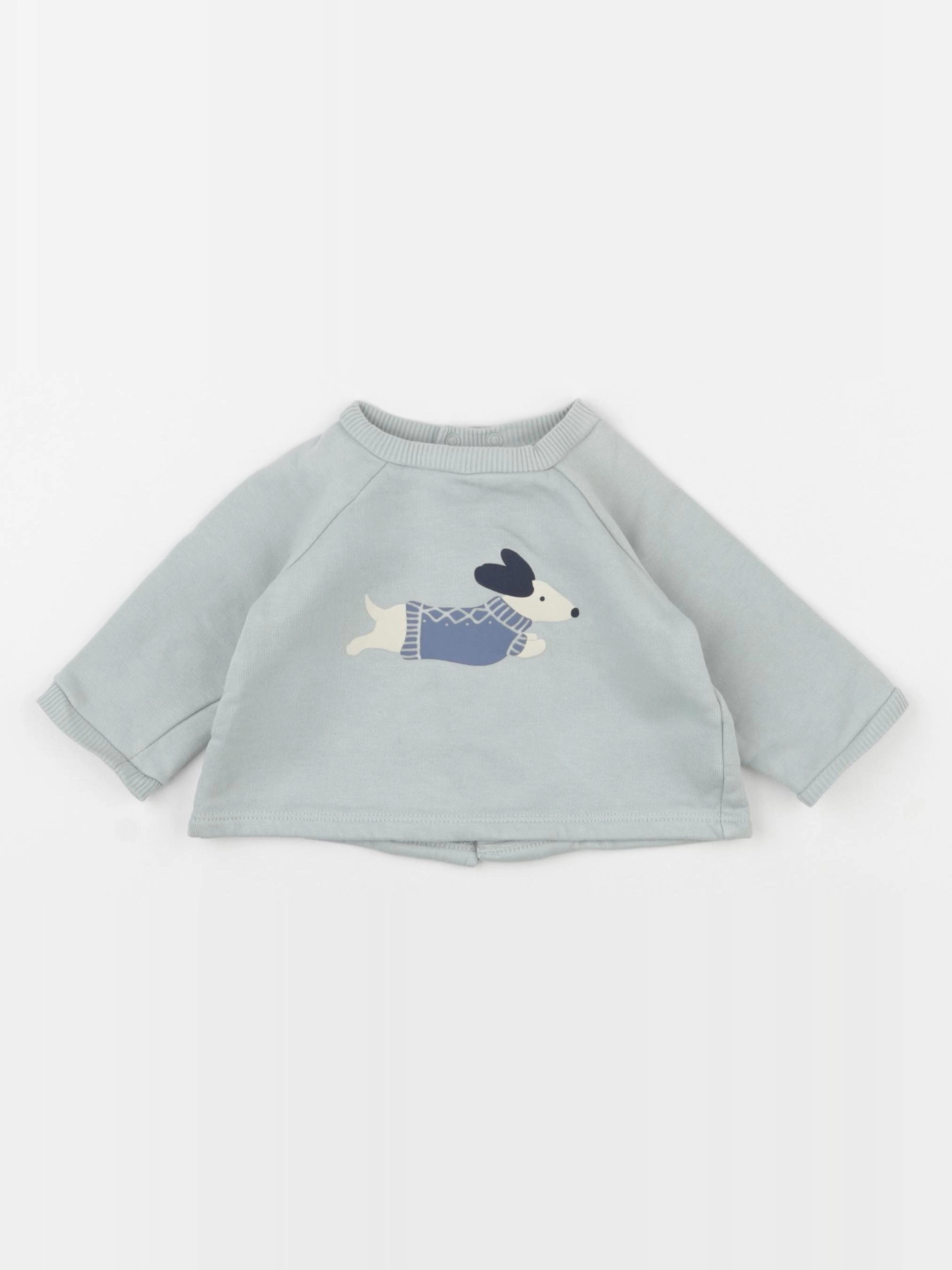Boutchou - sweat vert - 6 mois