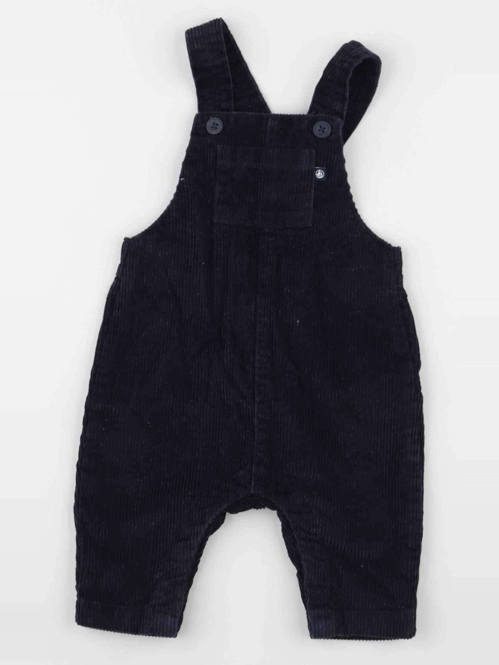 Petit Bateau - salopette bleu - 6 mois