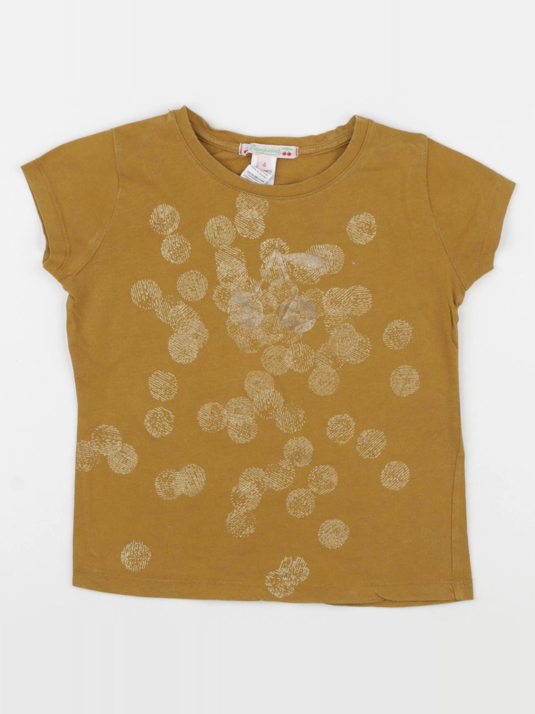 Bonpoint - tee-shirt jaune - 4 ans
