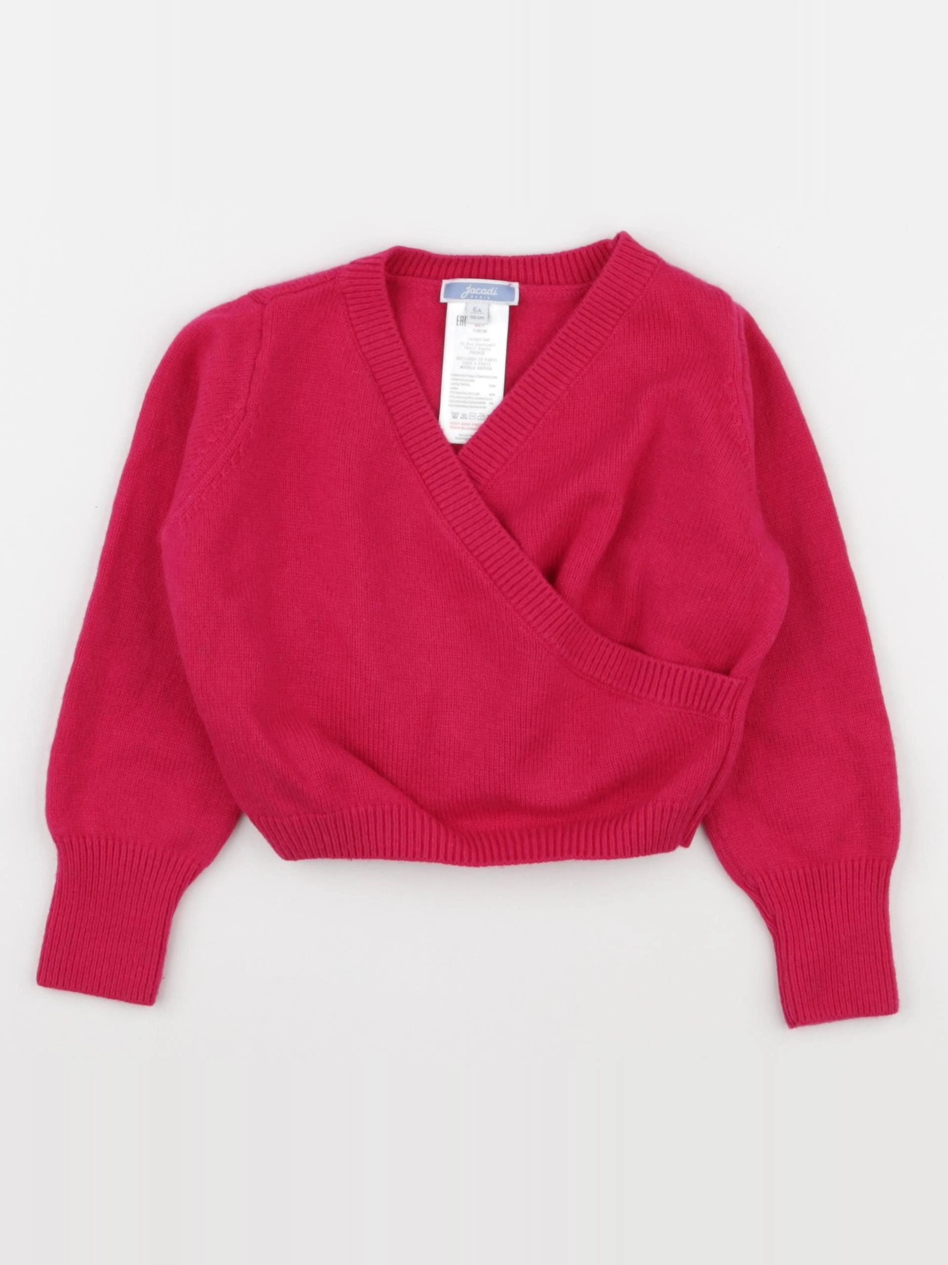 Jacadi - pull rose - 6 ans