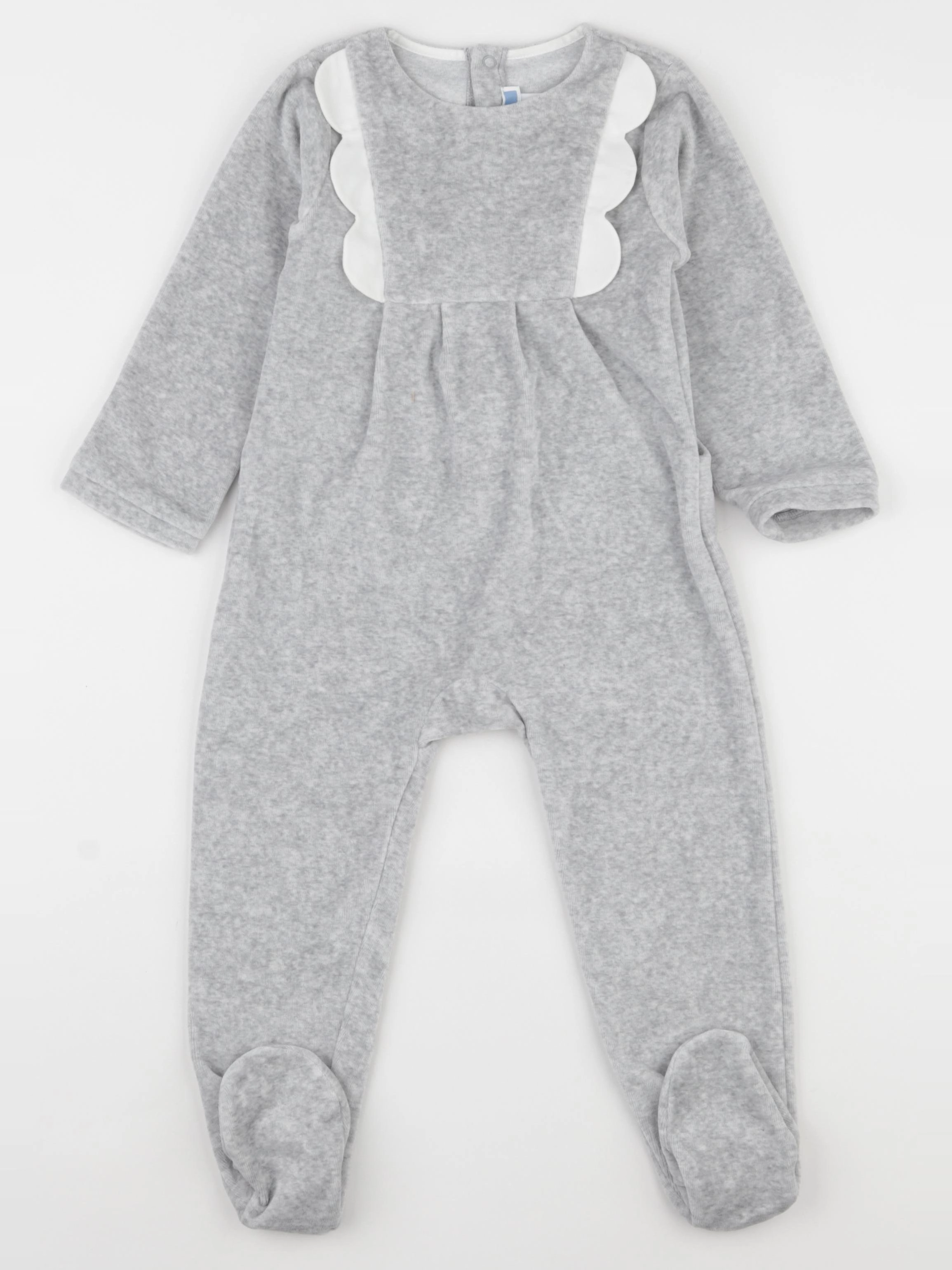 Jacadi - pyjama velours gris - 24 mois