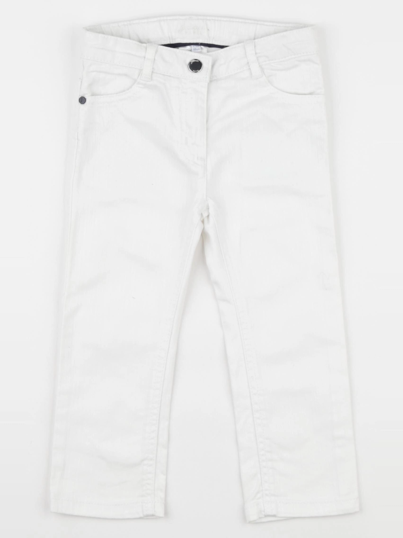 Jacadi - jean blanc - 24 mois