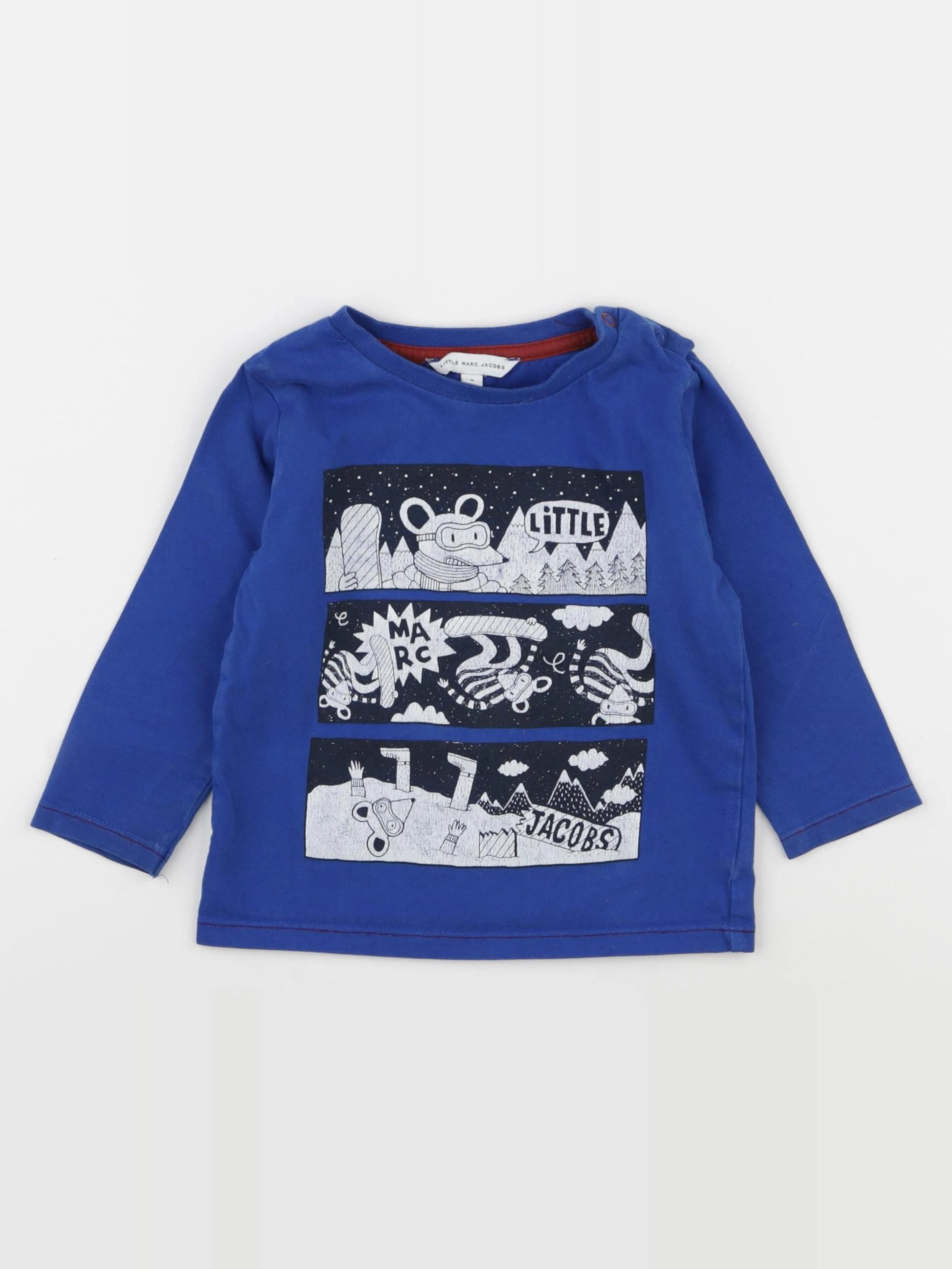 Little marc jacobs - tee-shirt bleu - 2 ans