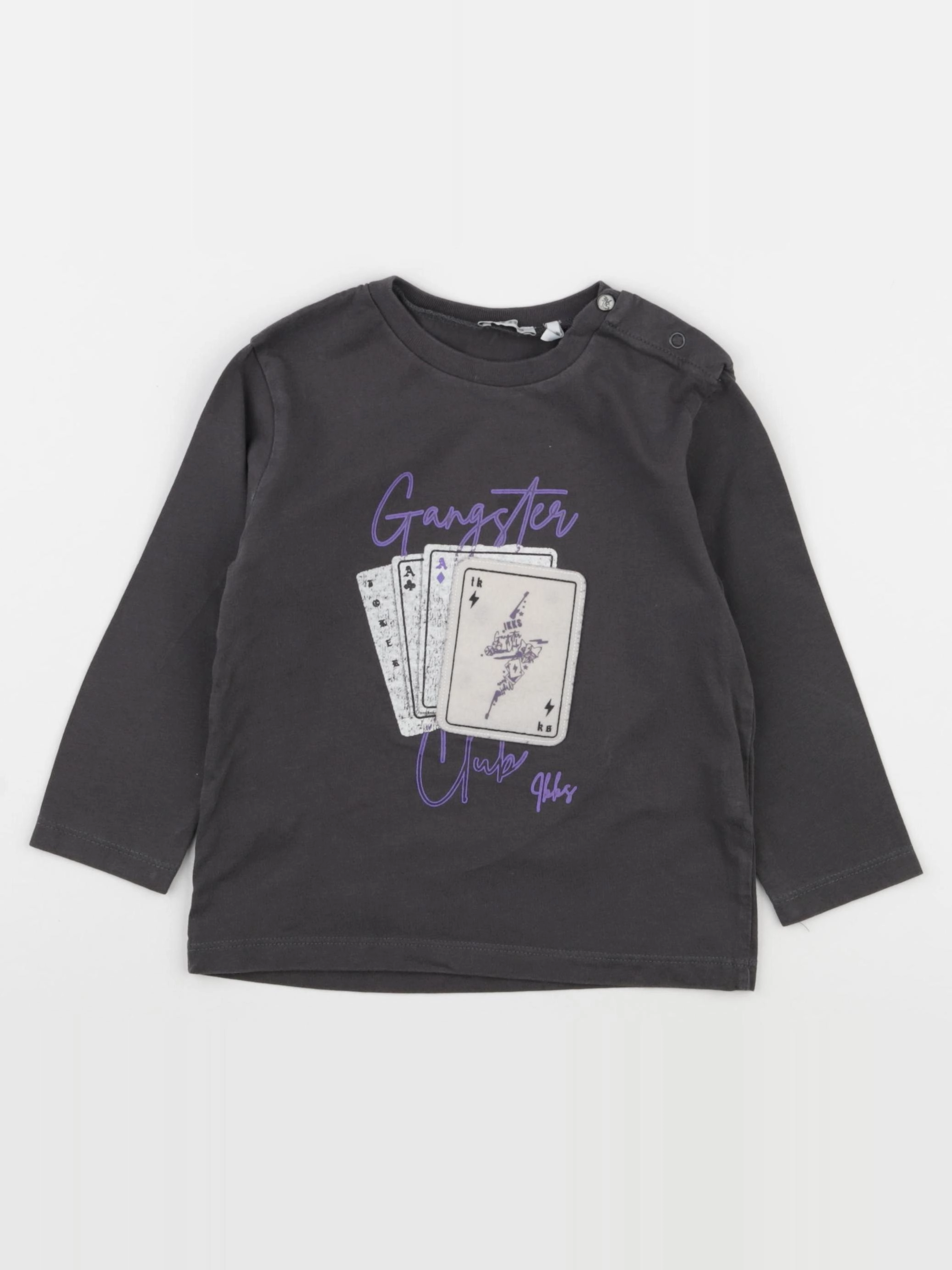 IKKS - tee-shirt gris - 2 ans