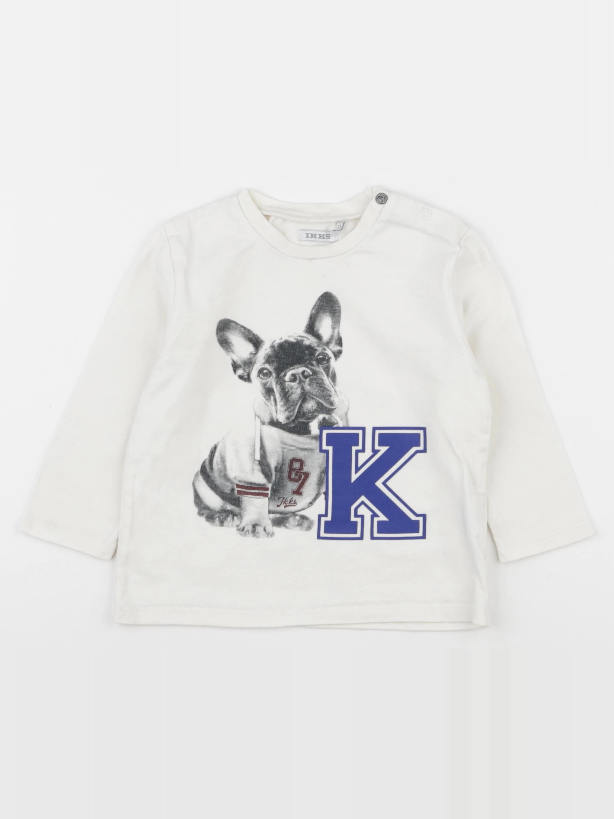 IKKS - tee-shirt beige - 2 ans