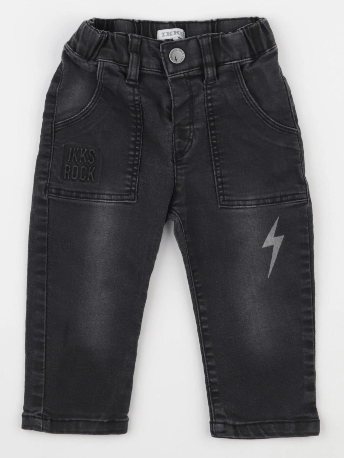 IKKS - jean noir - 12 mois