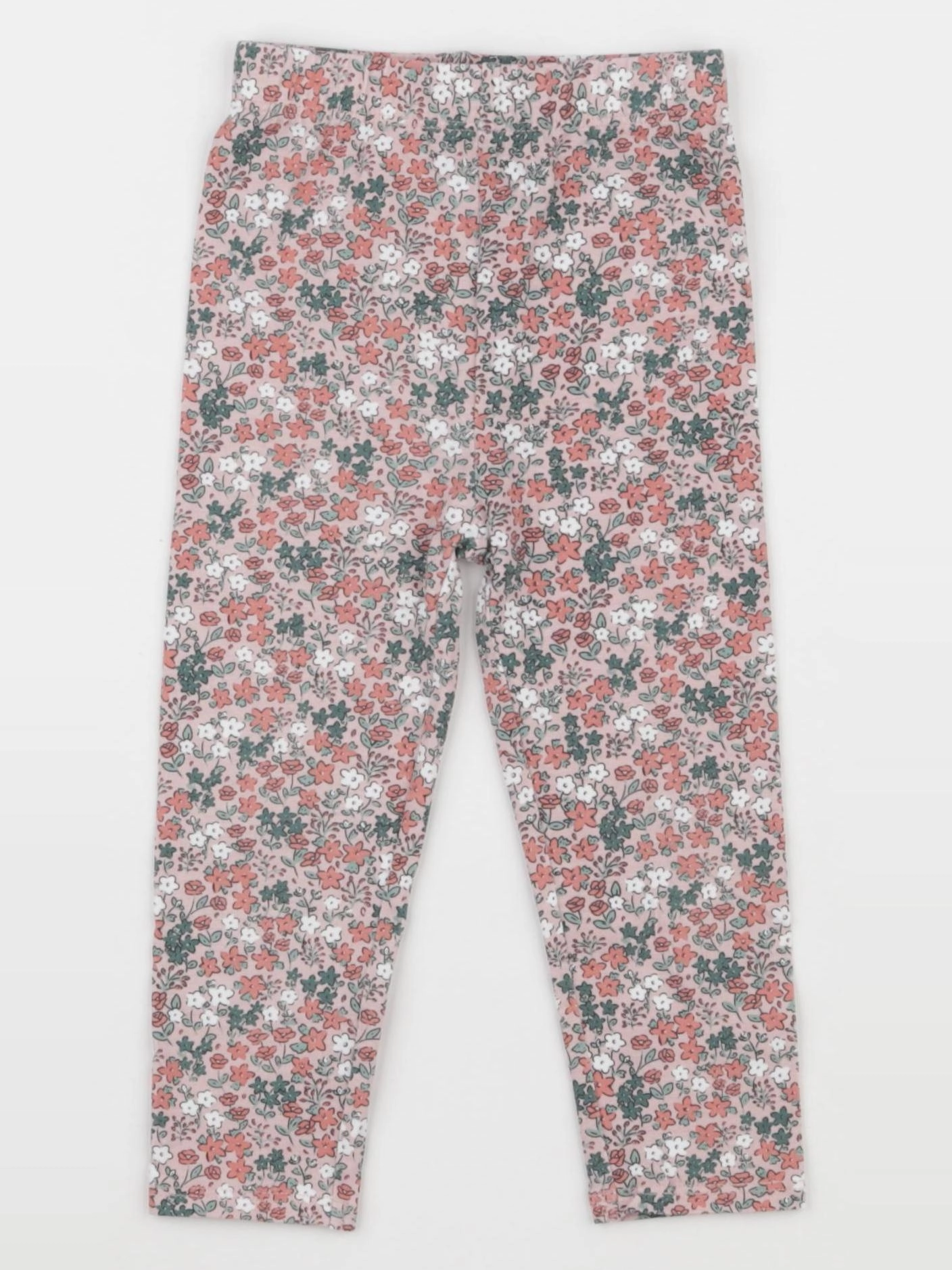Vertbaudet - legging rose, vert - 2 ans