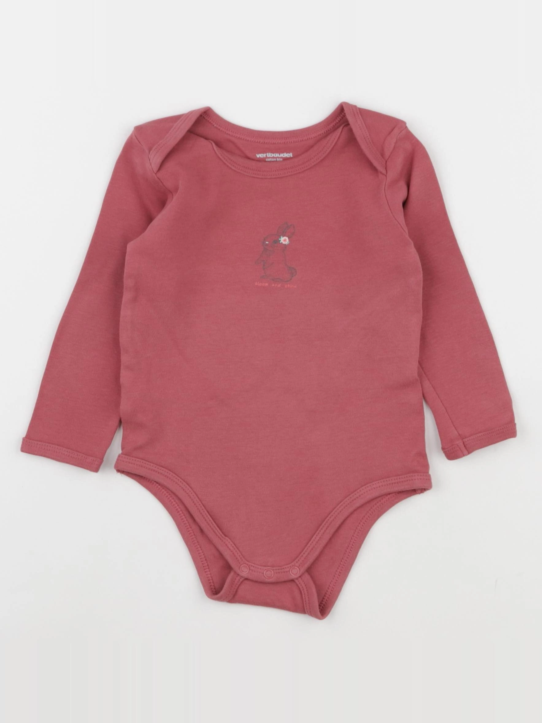 Vertbaudet - body rose - 18 mois