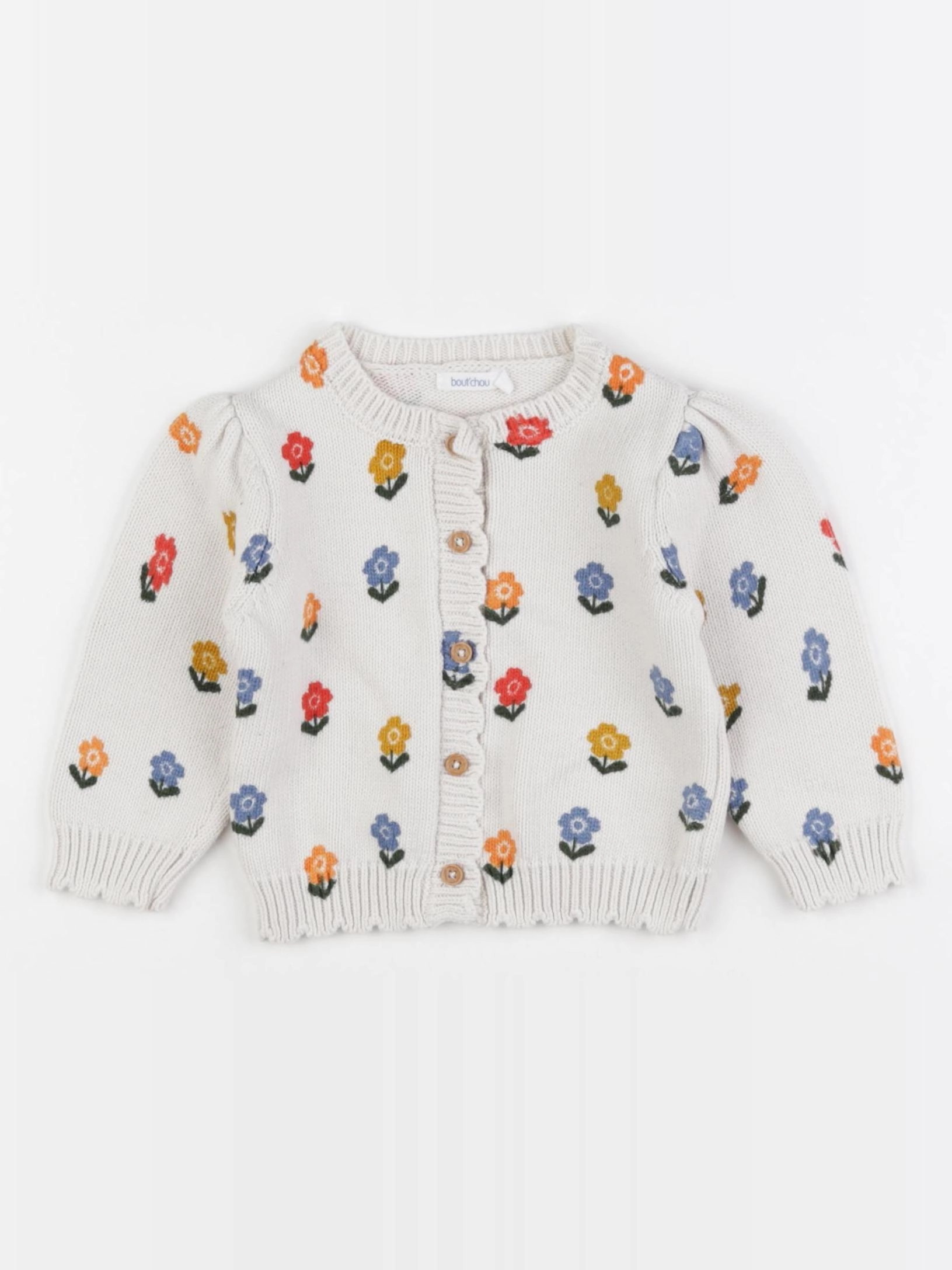 Boutchou - gilet beige, multicolore - 9 mois