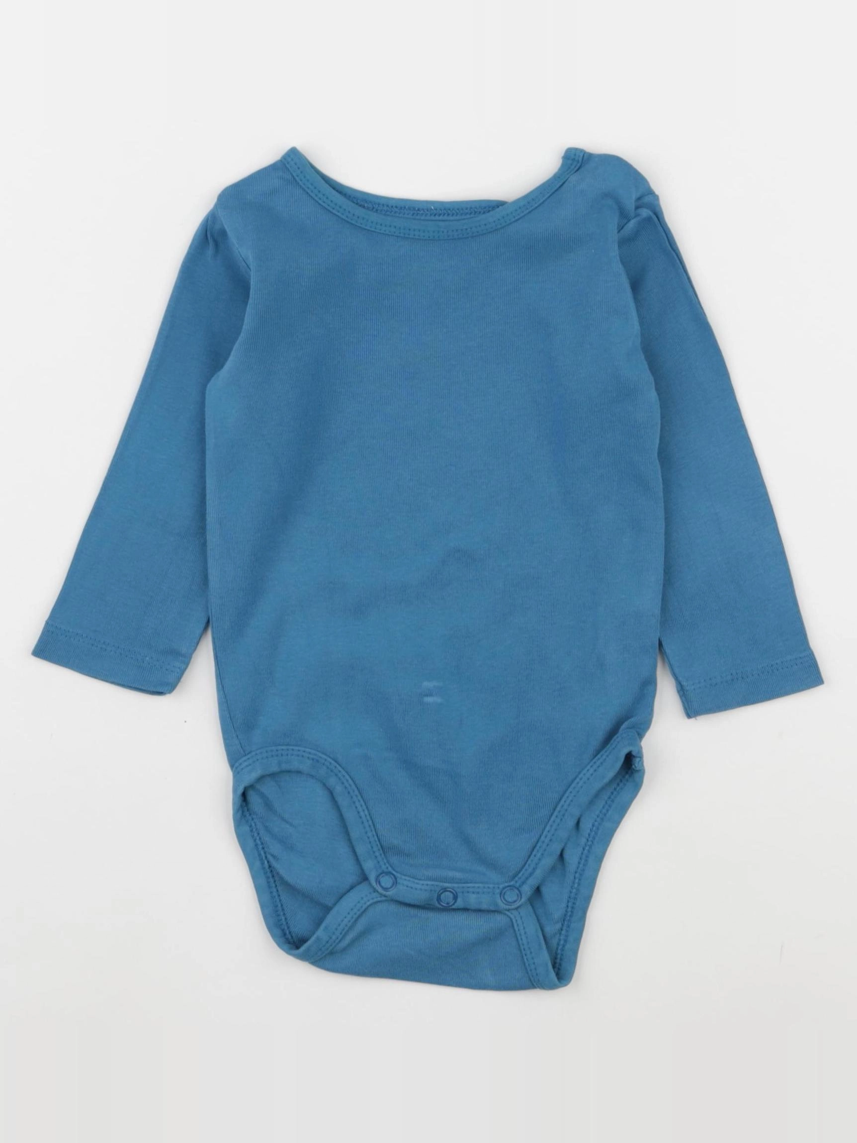 H&M - body bleu - 6/9 mois