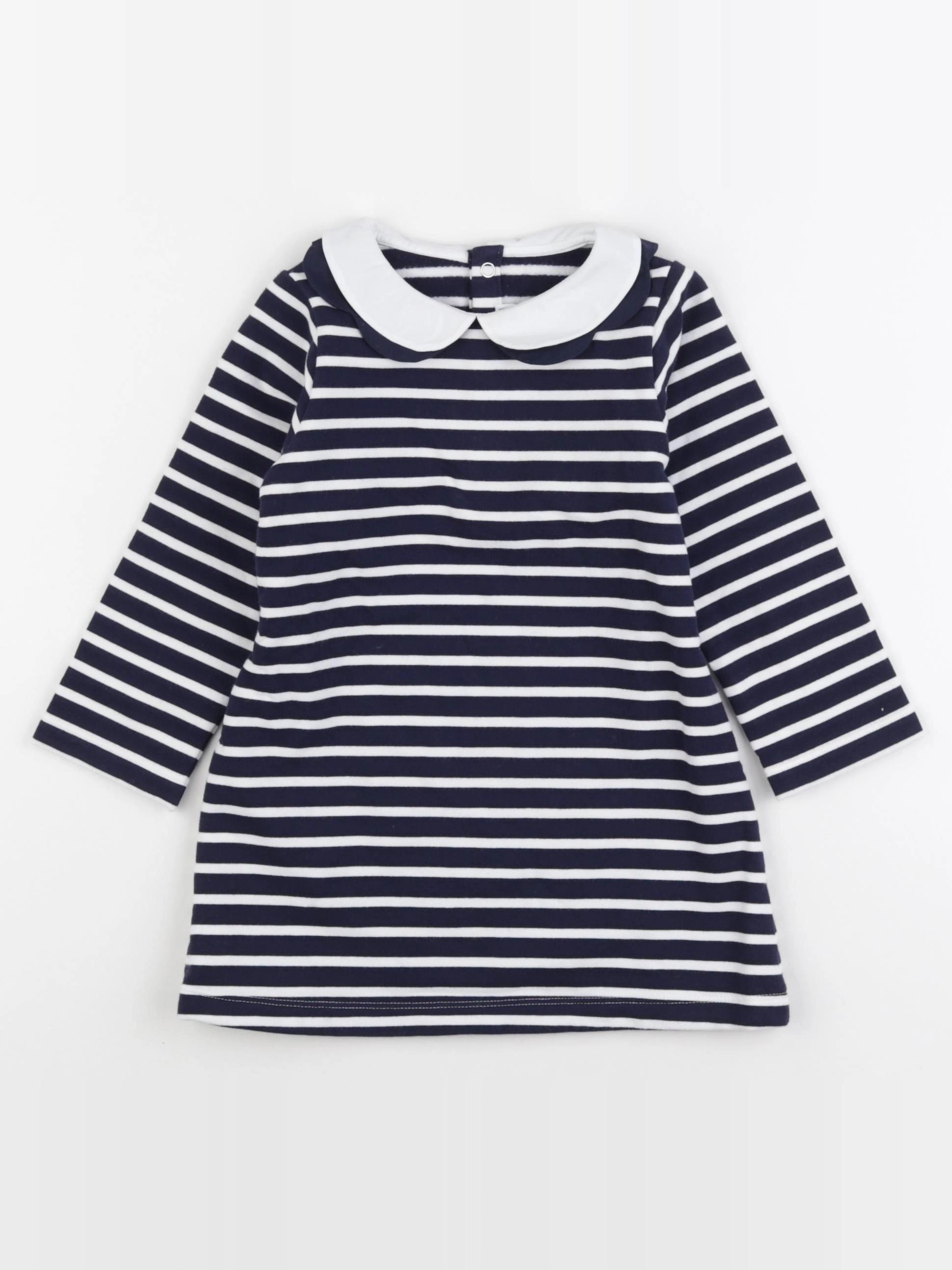 Jacadi - robe bleu, blanc - 24 mois
