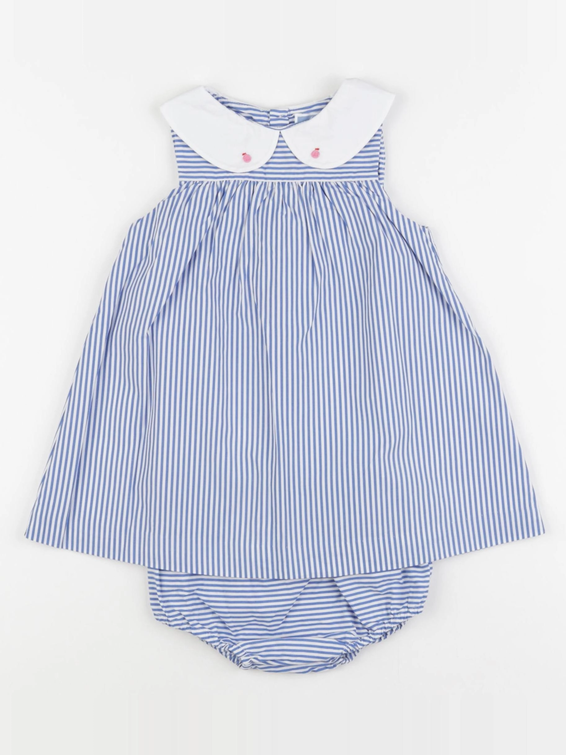 Jacadi - robe bleu, blanc - 18 mois