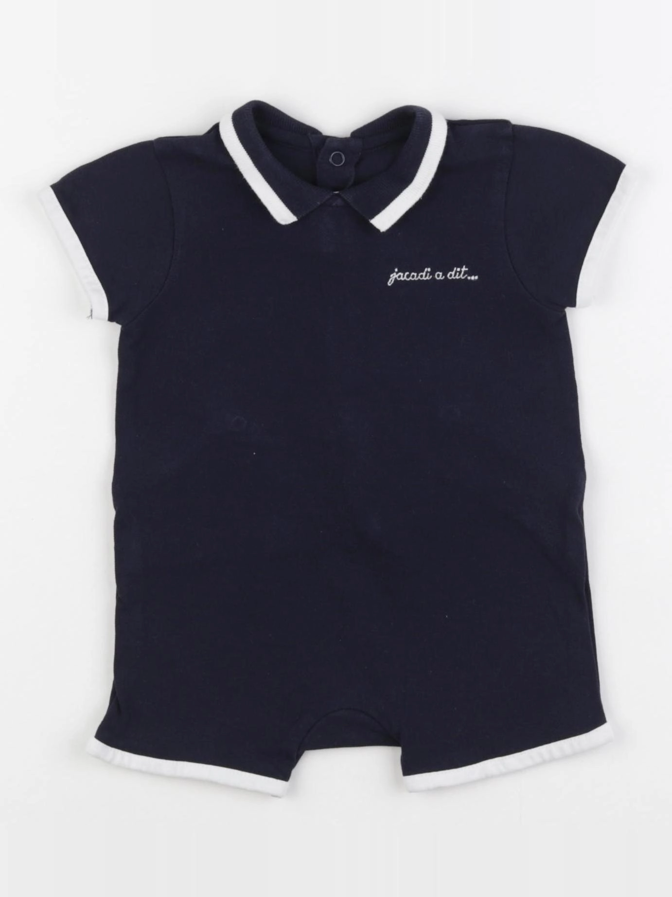 Jacadi - combinaison bleu - 6 mois