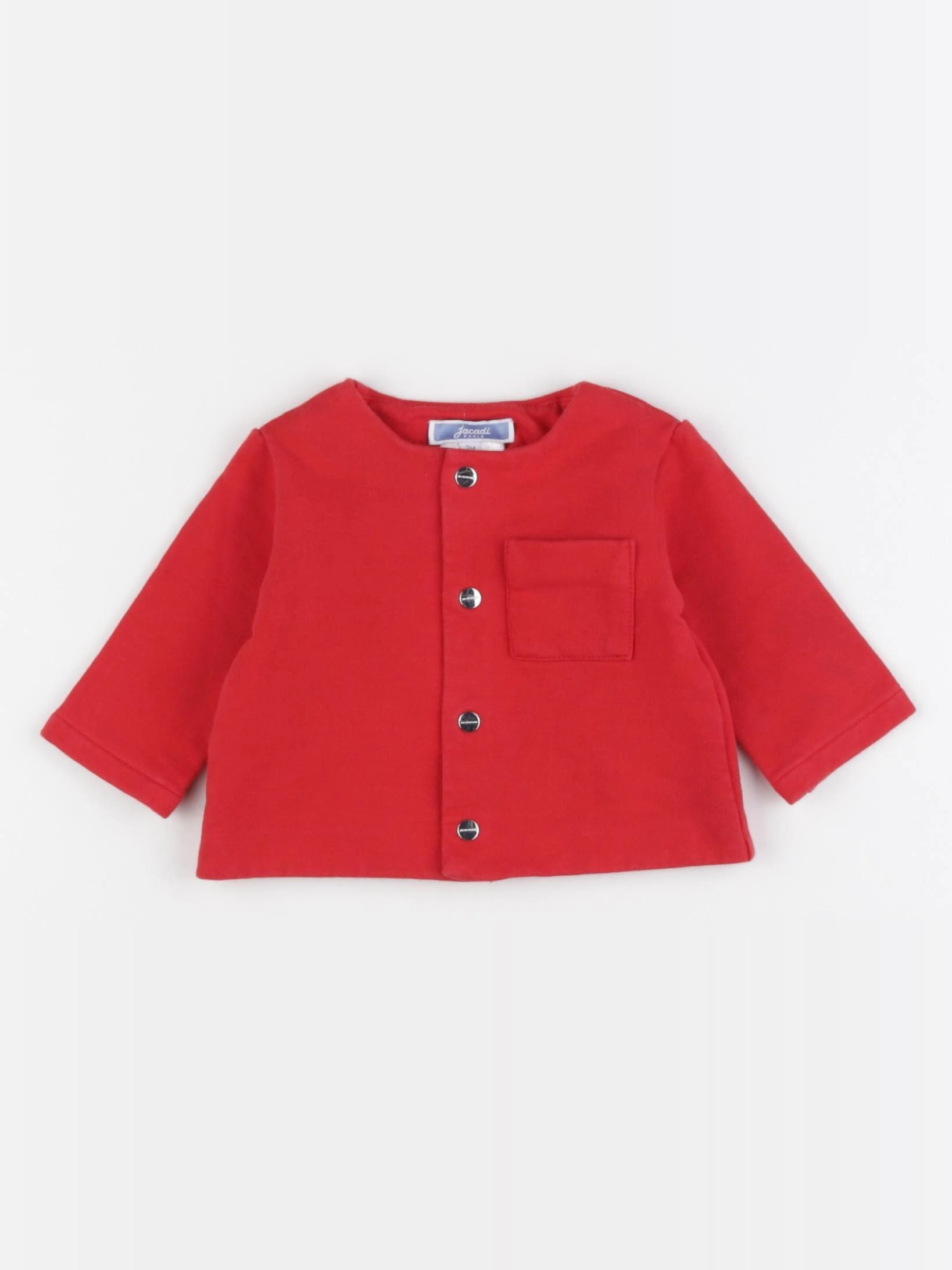 Jacadi - sweat rouge - 3 mois
