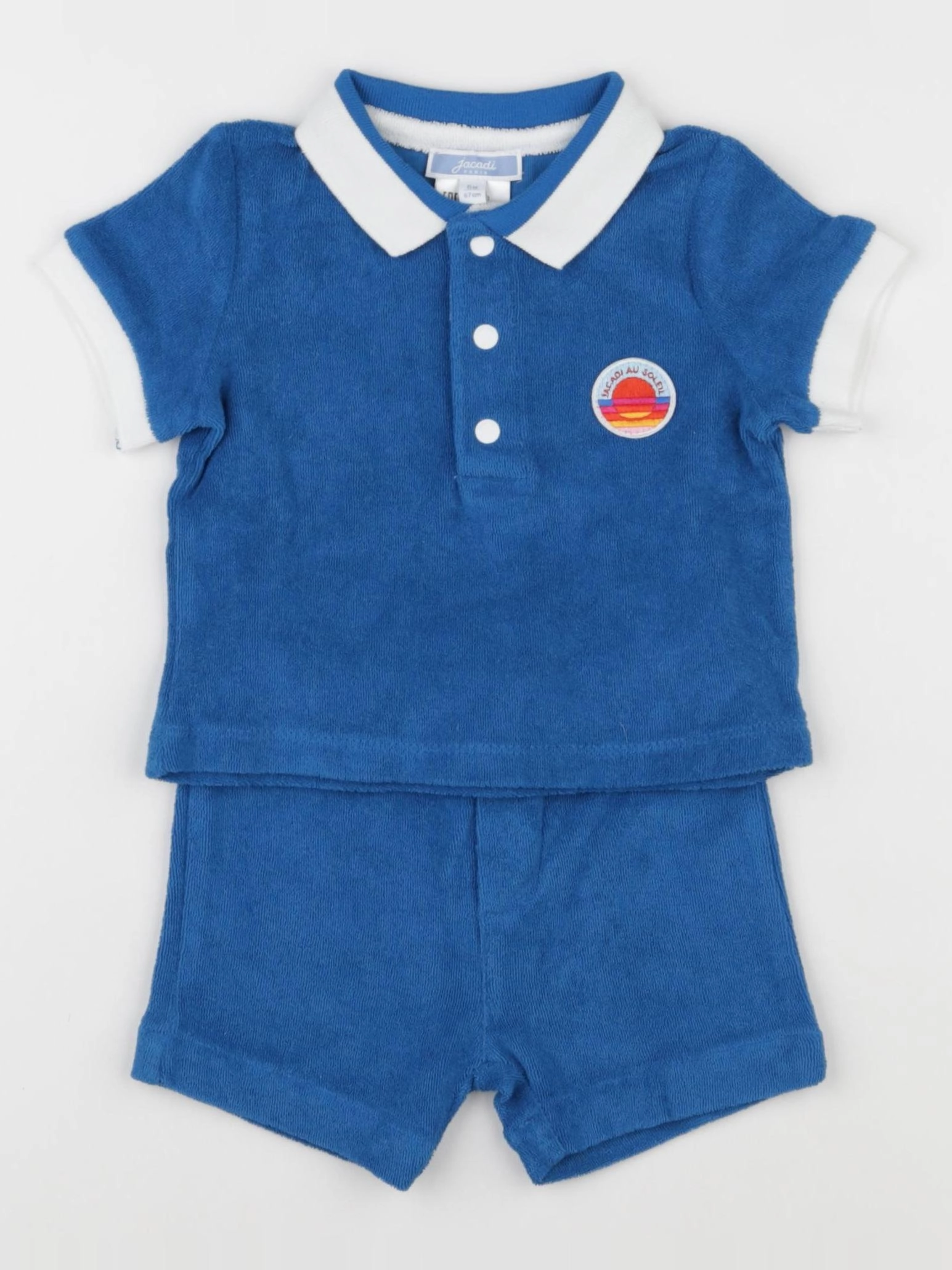Jacadi - ensemble bleu - 6 mois