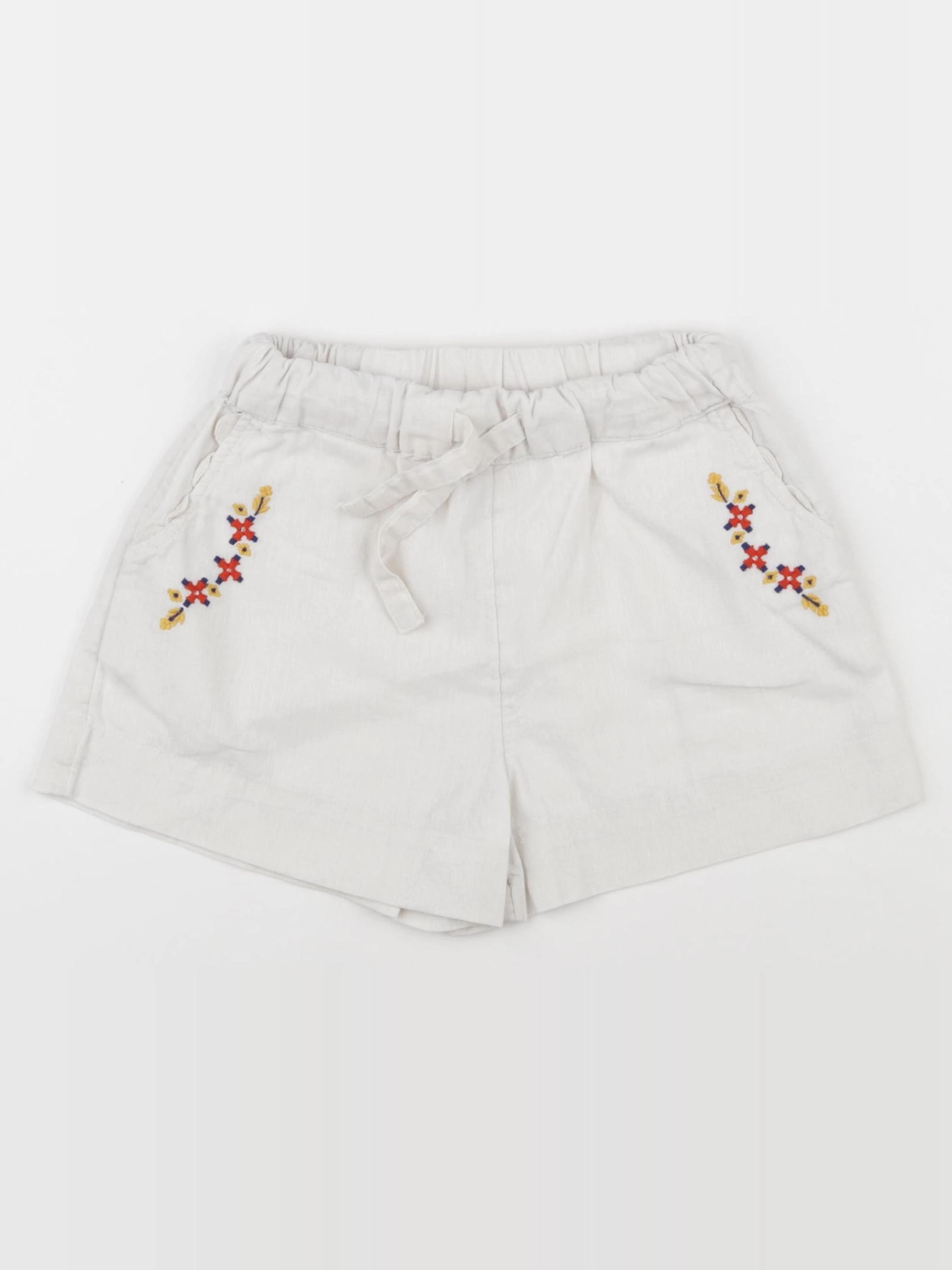Monoprix - short beige - 4 ans