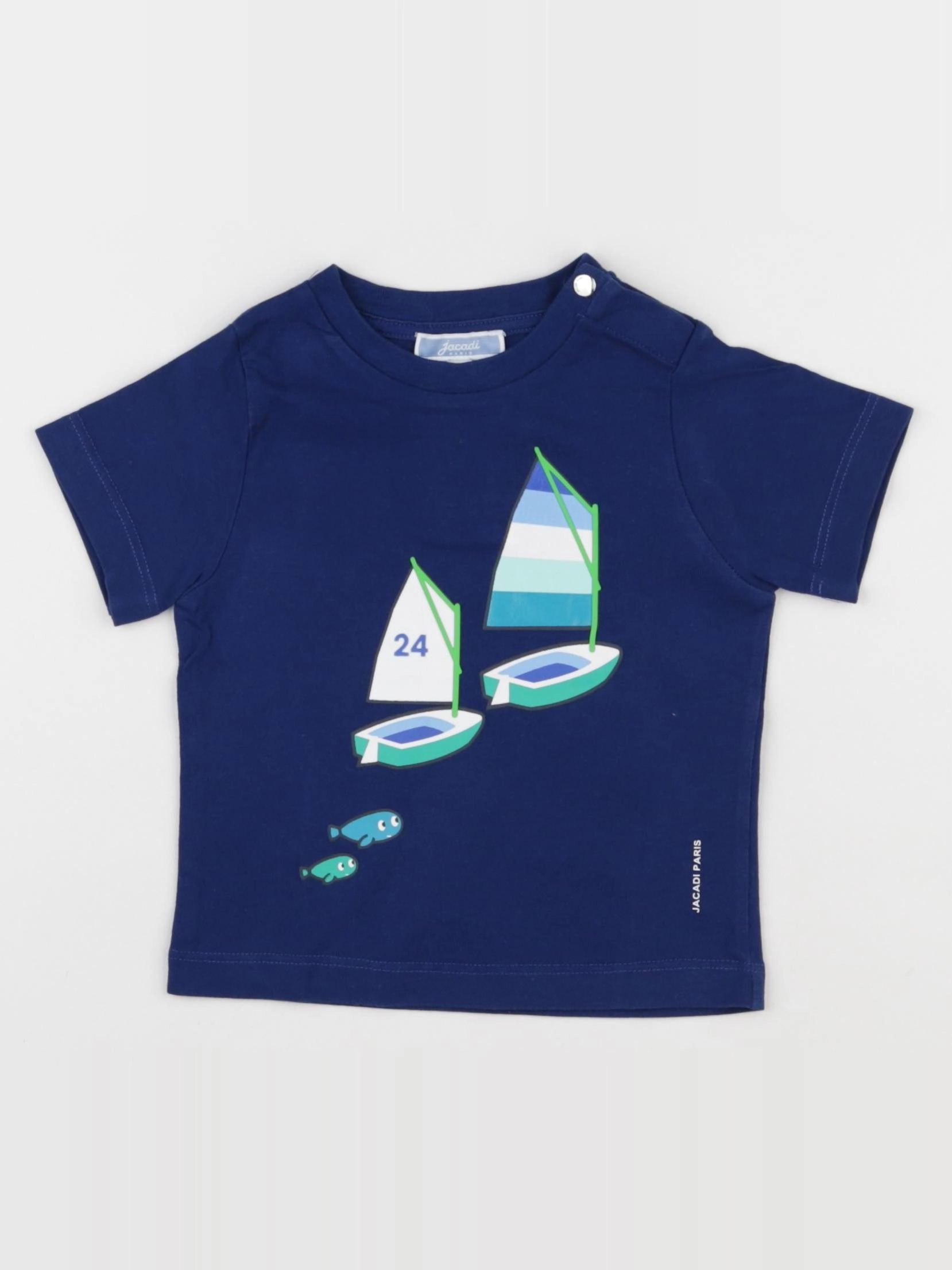 Jacadi - tee-shirt bleu - 18 mois