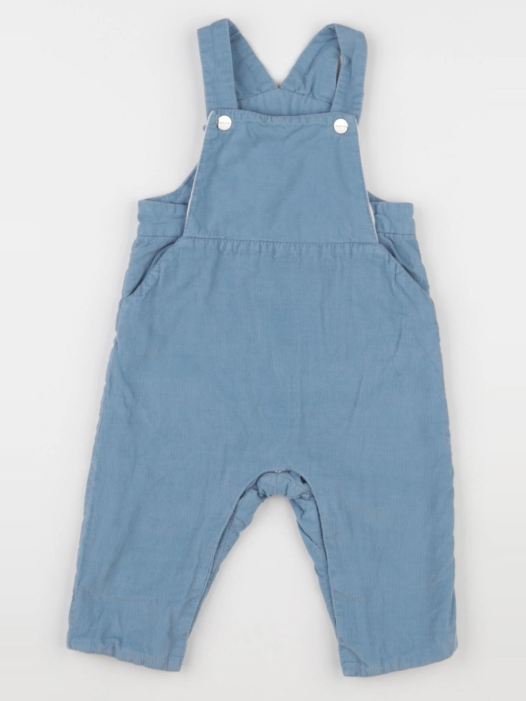 Jacadi - salopette doublé bleu - 6 mois