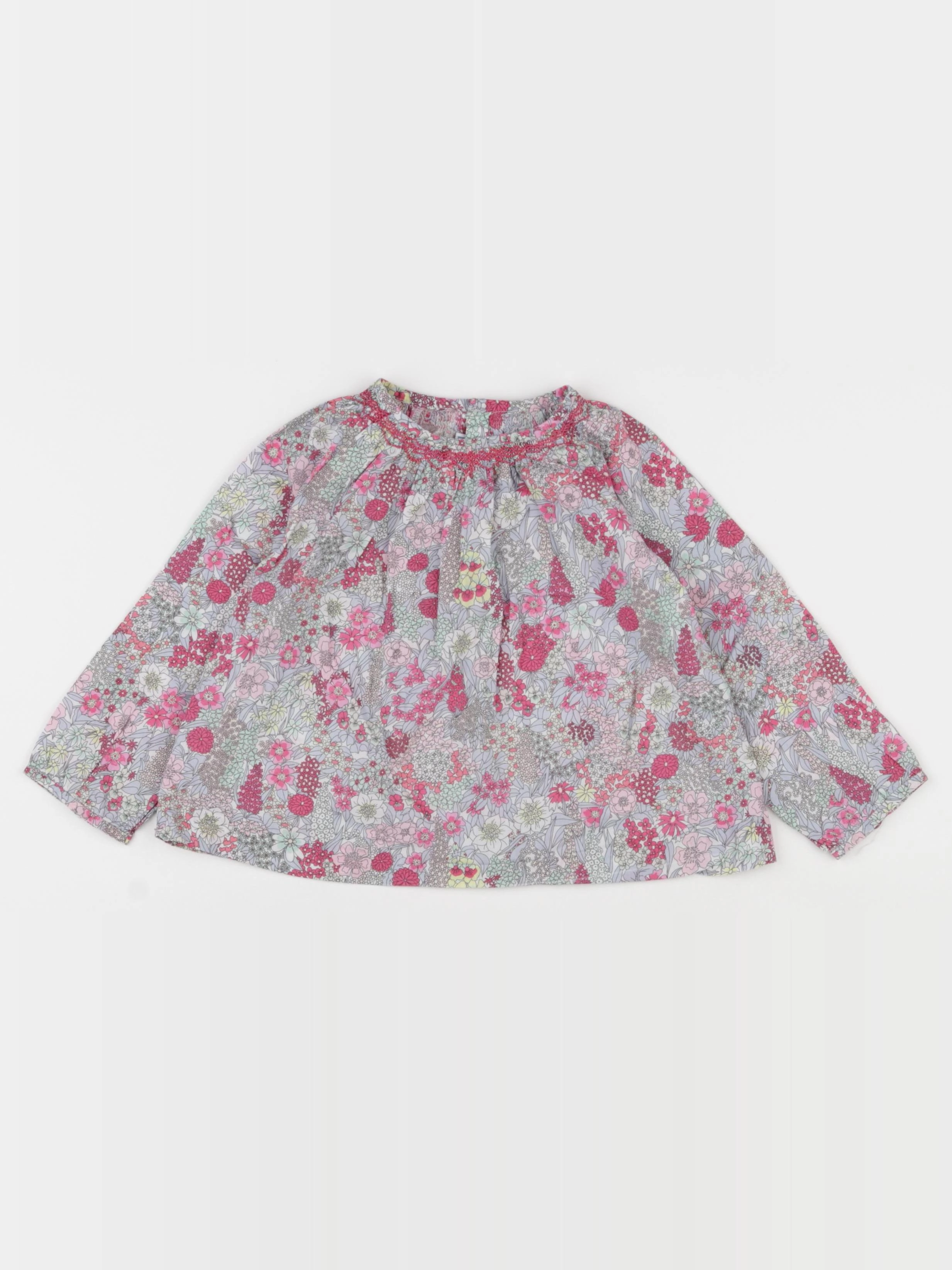 Jacadi - blouse liberty multicolore - 24 mois
