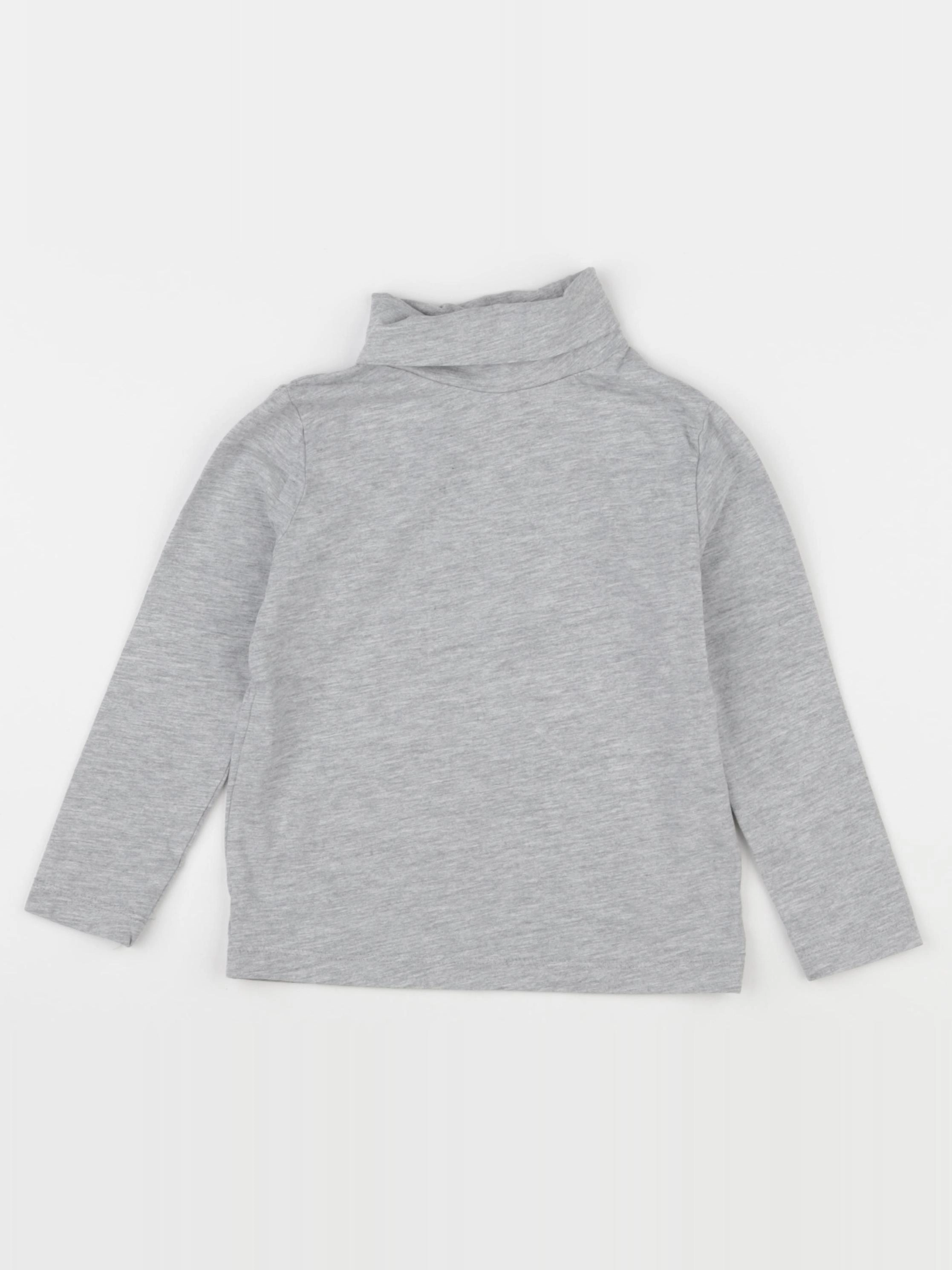 Monoprix - sous-pull gris - 4 ans