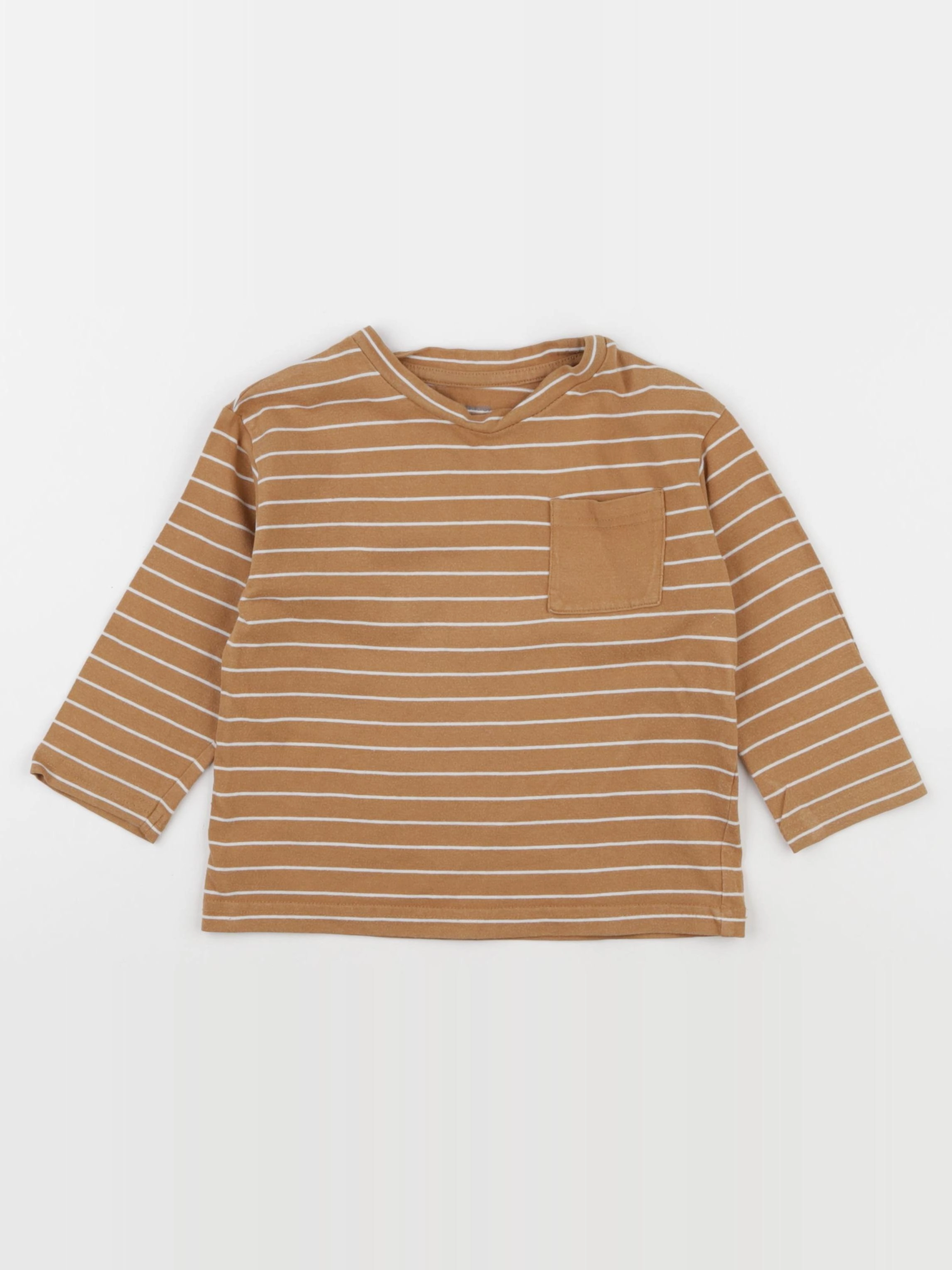 Vertbaudet - tee-shirt marron - 3 ans
