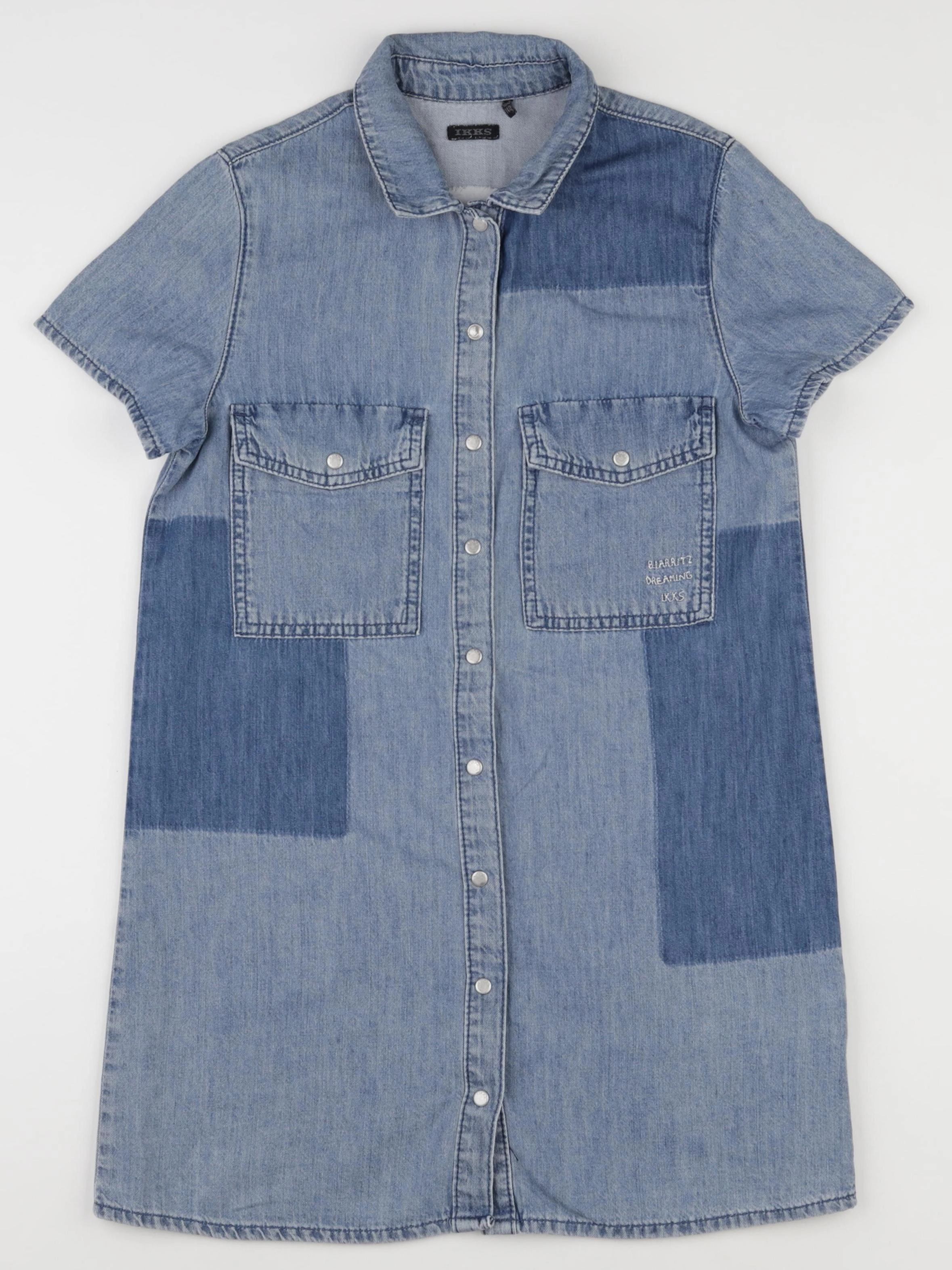 IKKS - robe imprimé au dos bleu - 10 ans