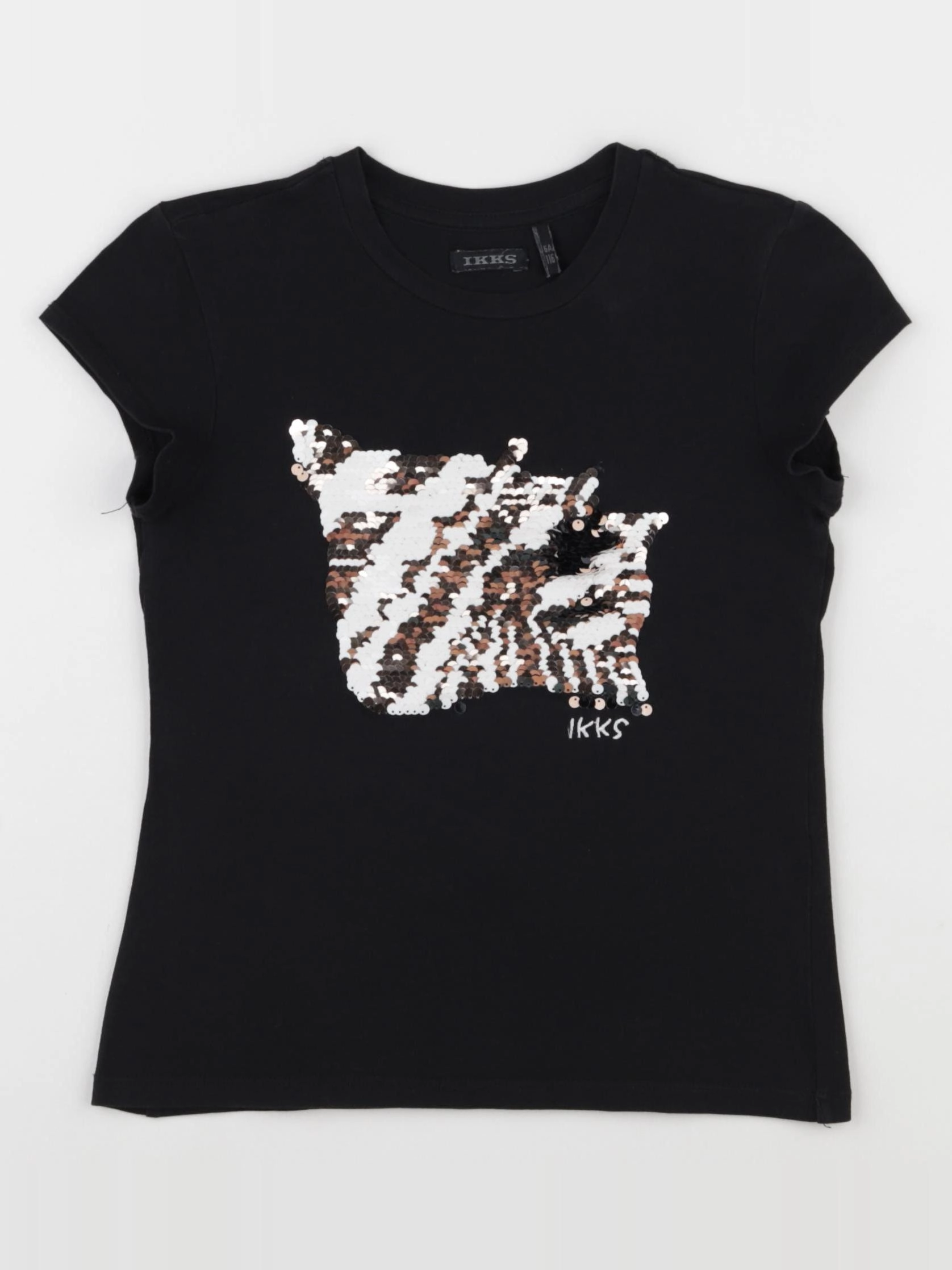 IKKS - tee-shirt noir, or - 6 ans
