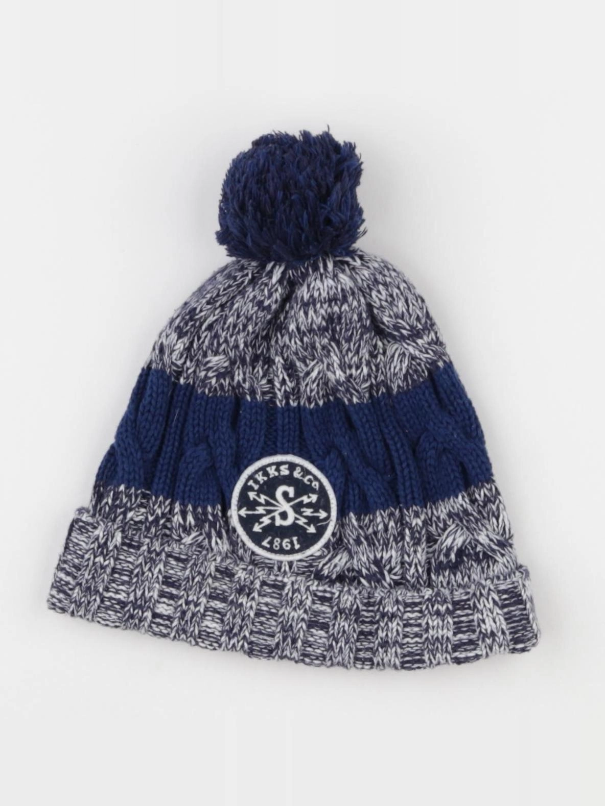 IKKS - bonnet bleu, blanc - 8/14 ans