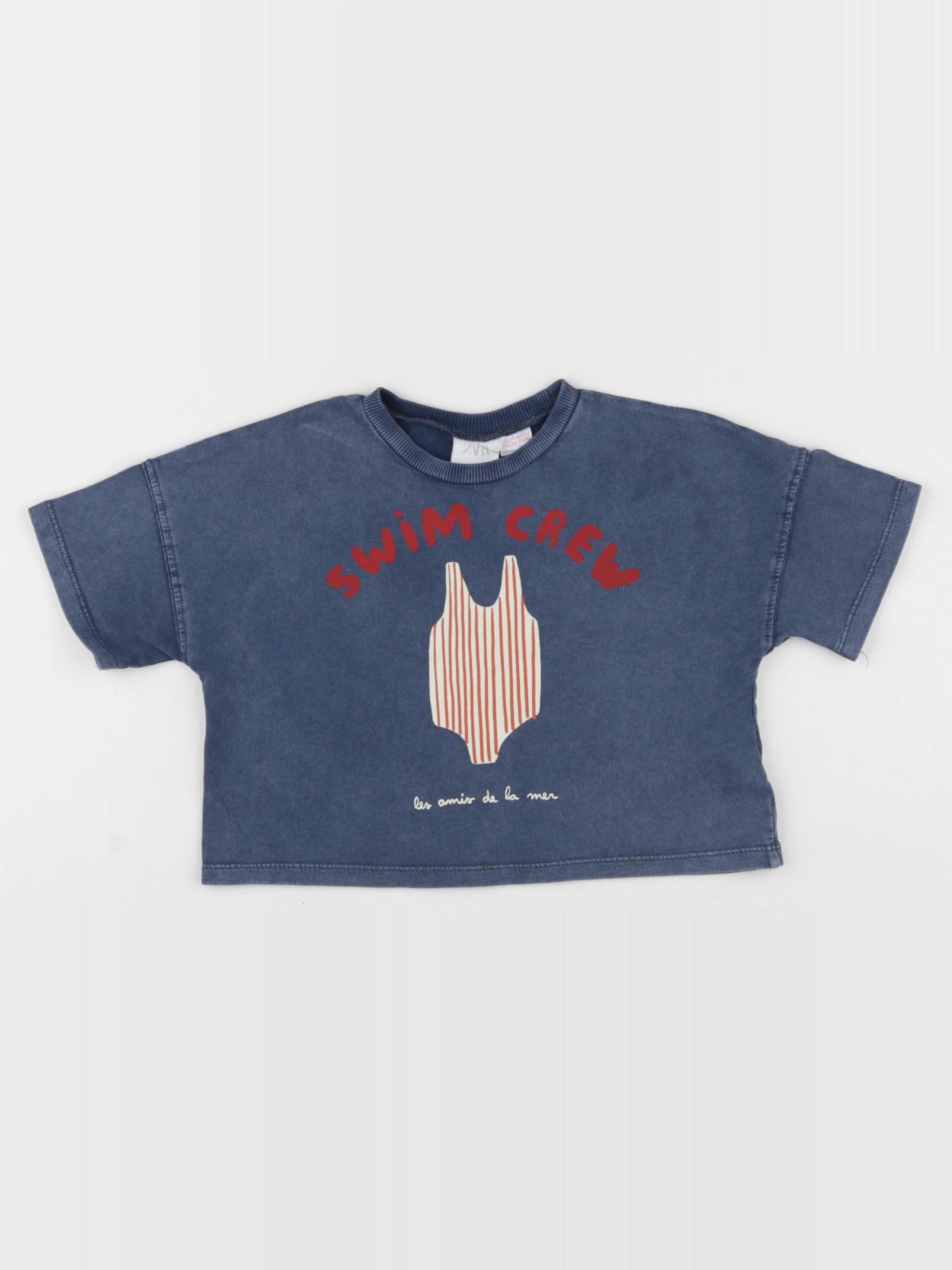 Zara - tee-shirt bleu - 2 ans
