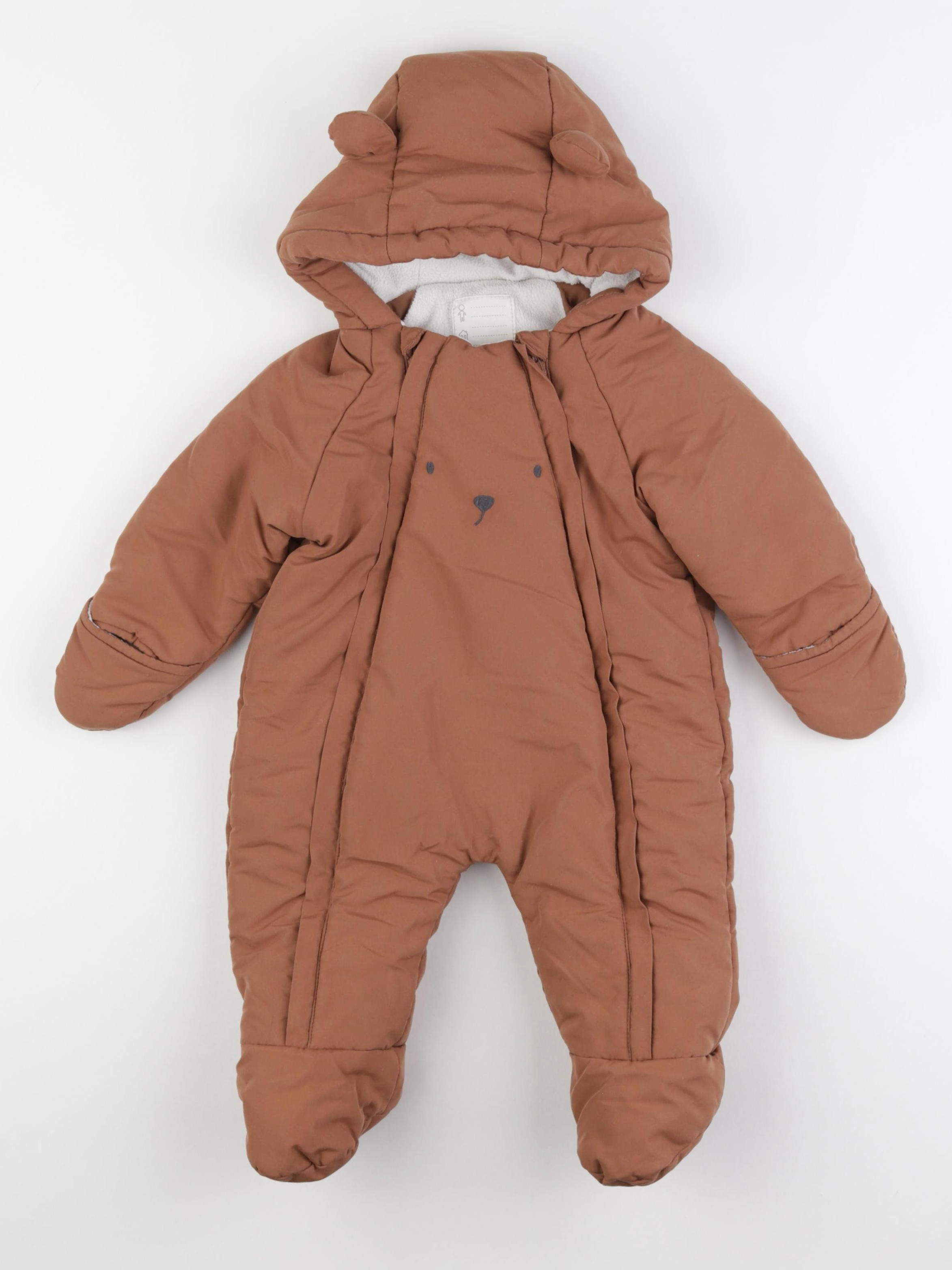 Vertbaudet - combi-pilote marron - 9 mois