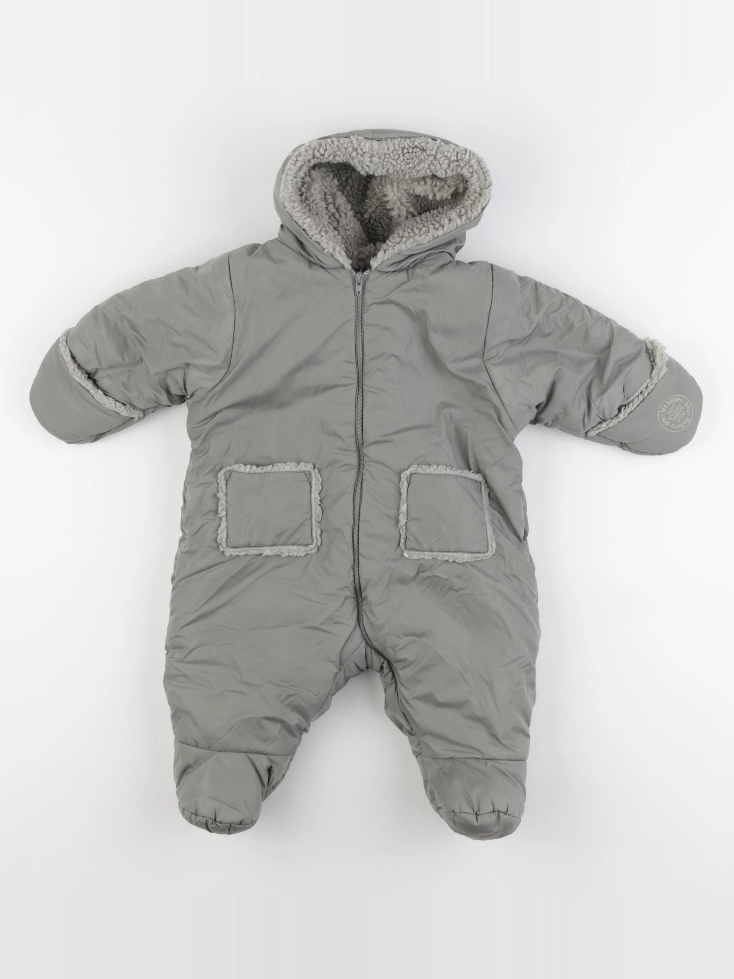 Petit Bateau - combi-pilote vert - 3 mois