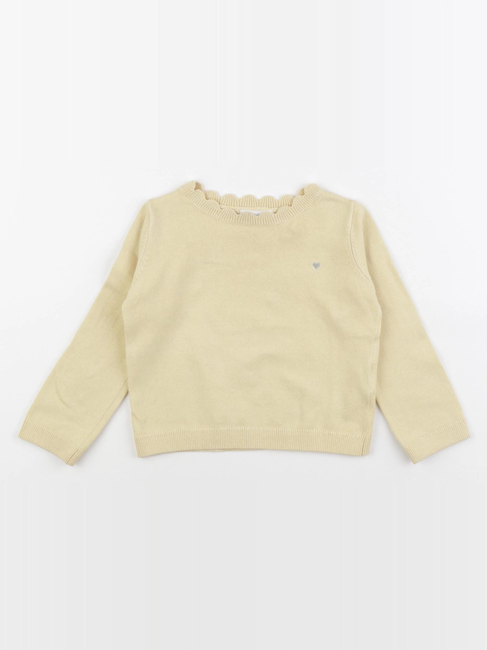 Vertbaudet - pull jaune - 2 ans