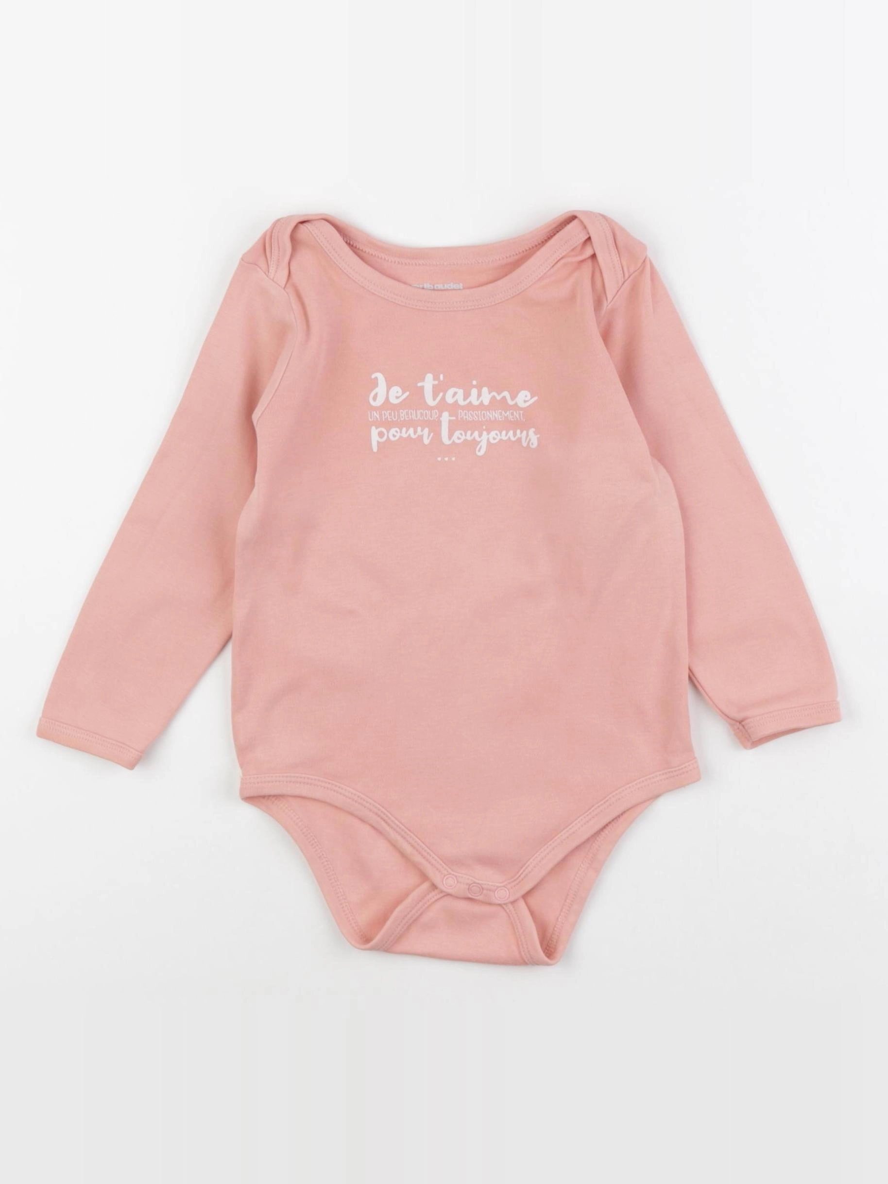 Vertbaudet - body rose - 24 mois