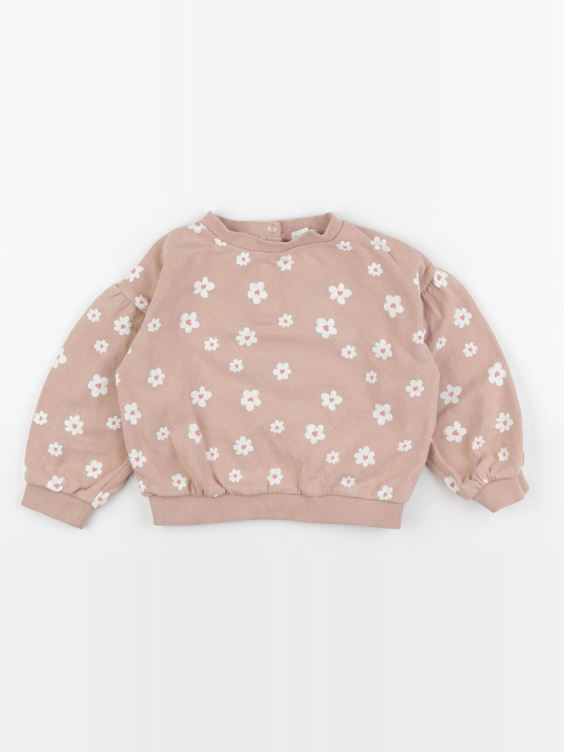 Vertbaudet - sweat marron - 24 mois